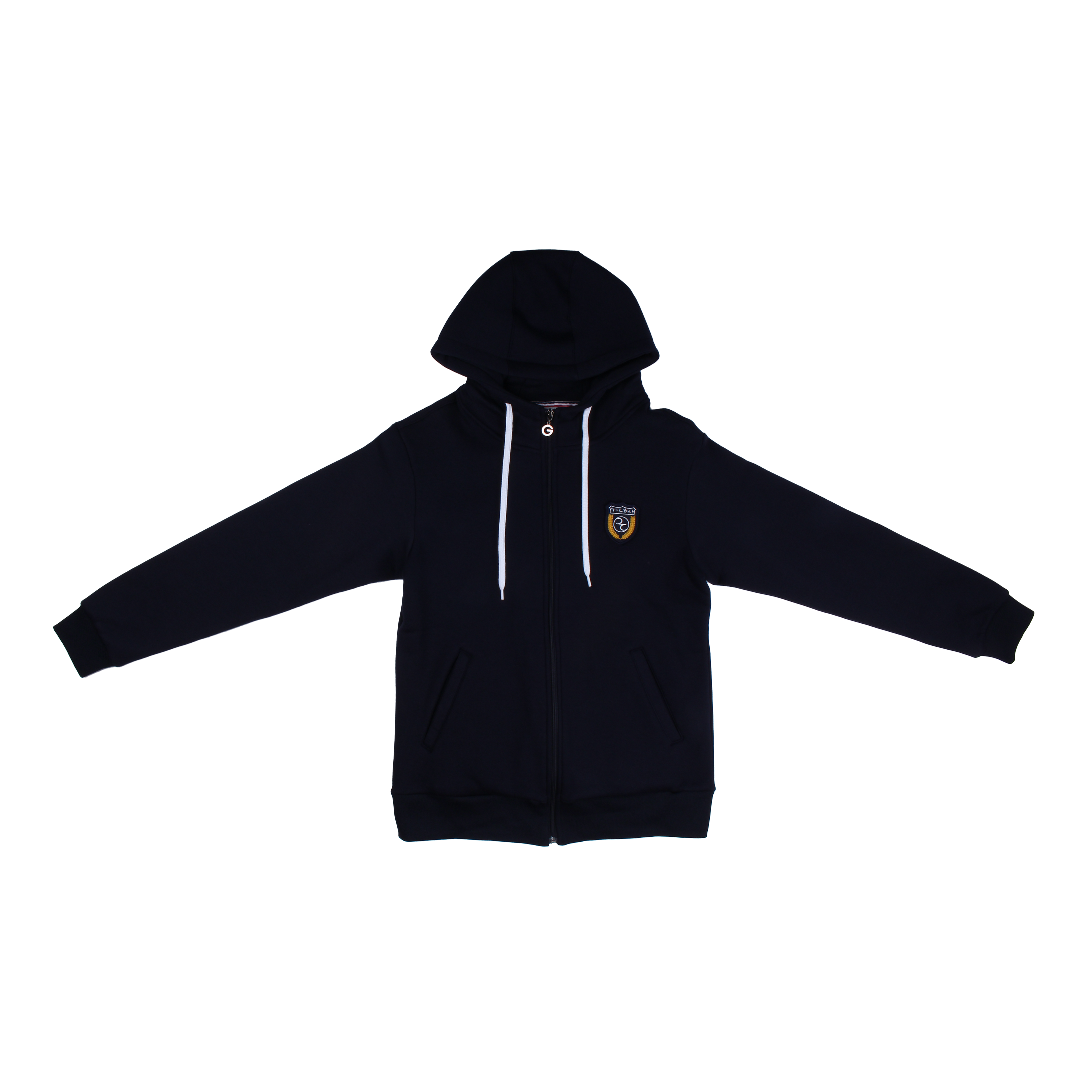 근화여중 네이비 기모 후드집업