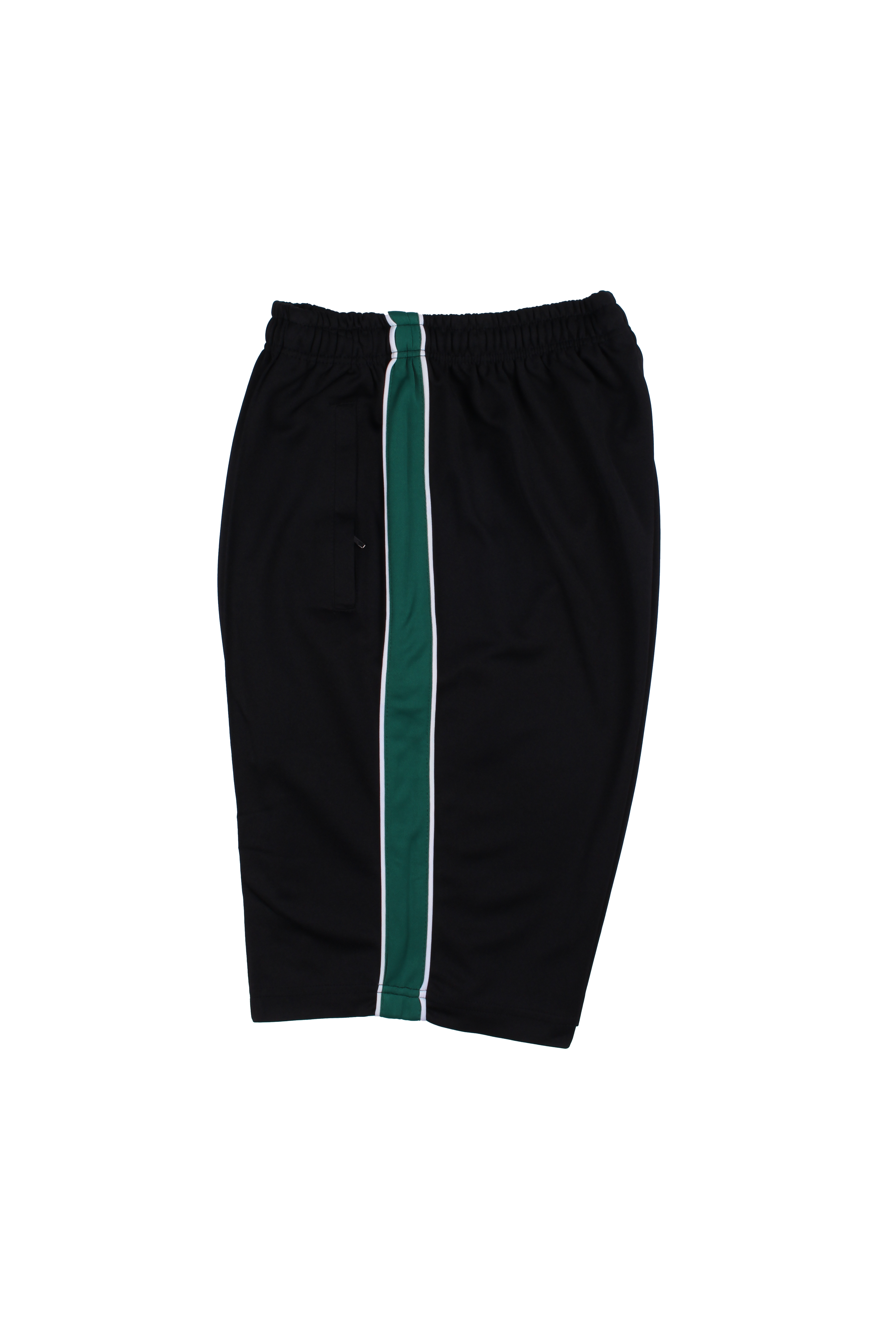 블랙 진초록 (양옆흰선) 와이드선 반바지