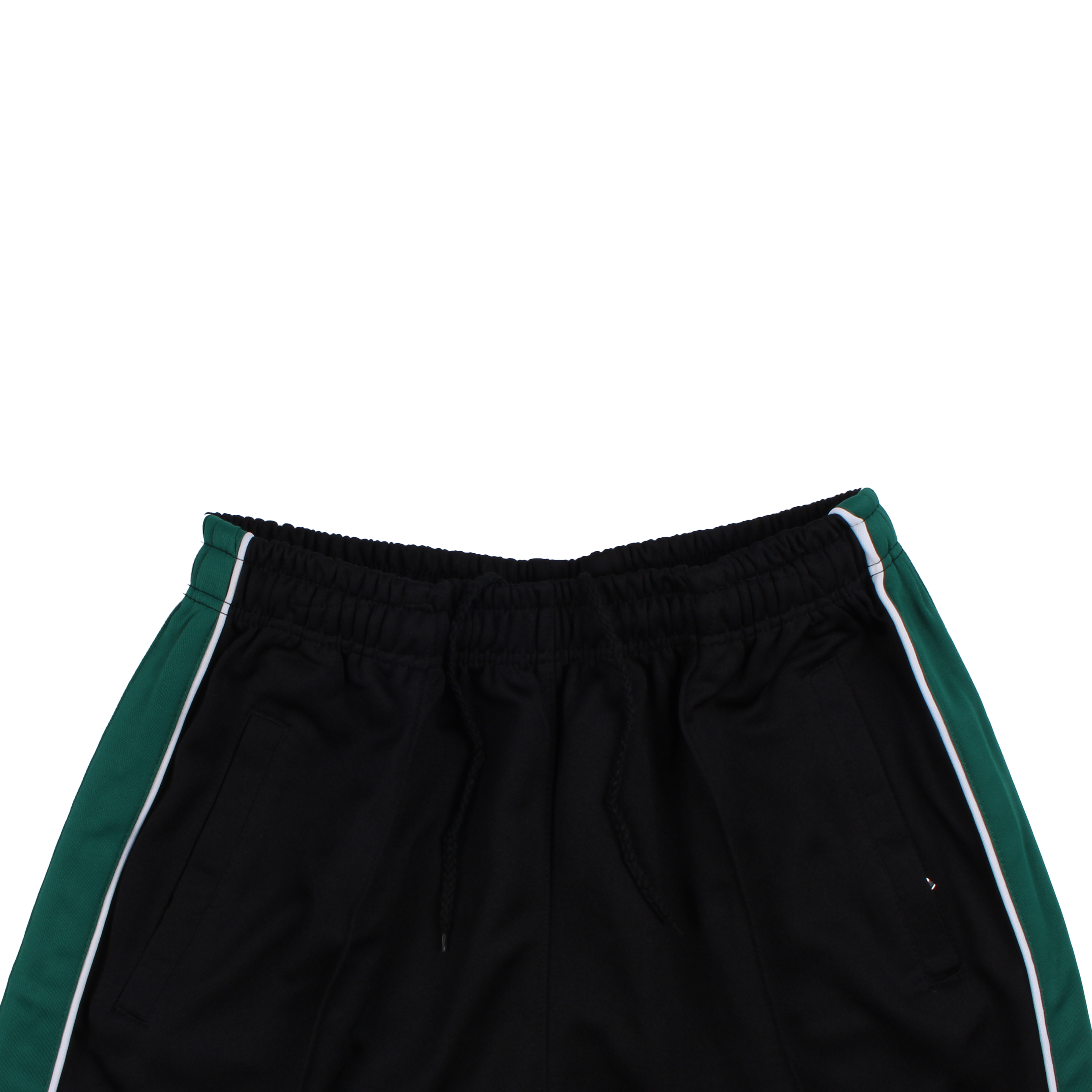 블랙 진초록 (양옆흰선) 와이드선 반바지