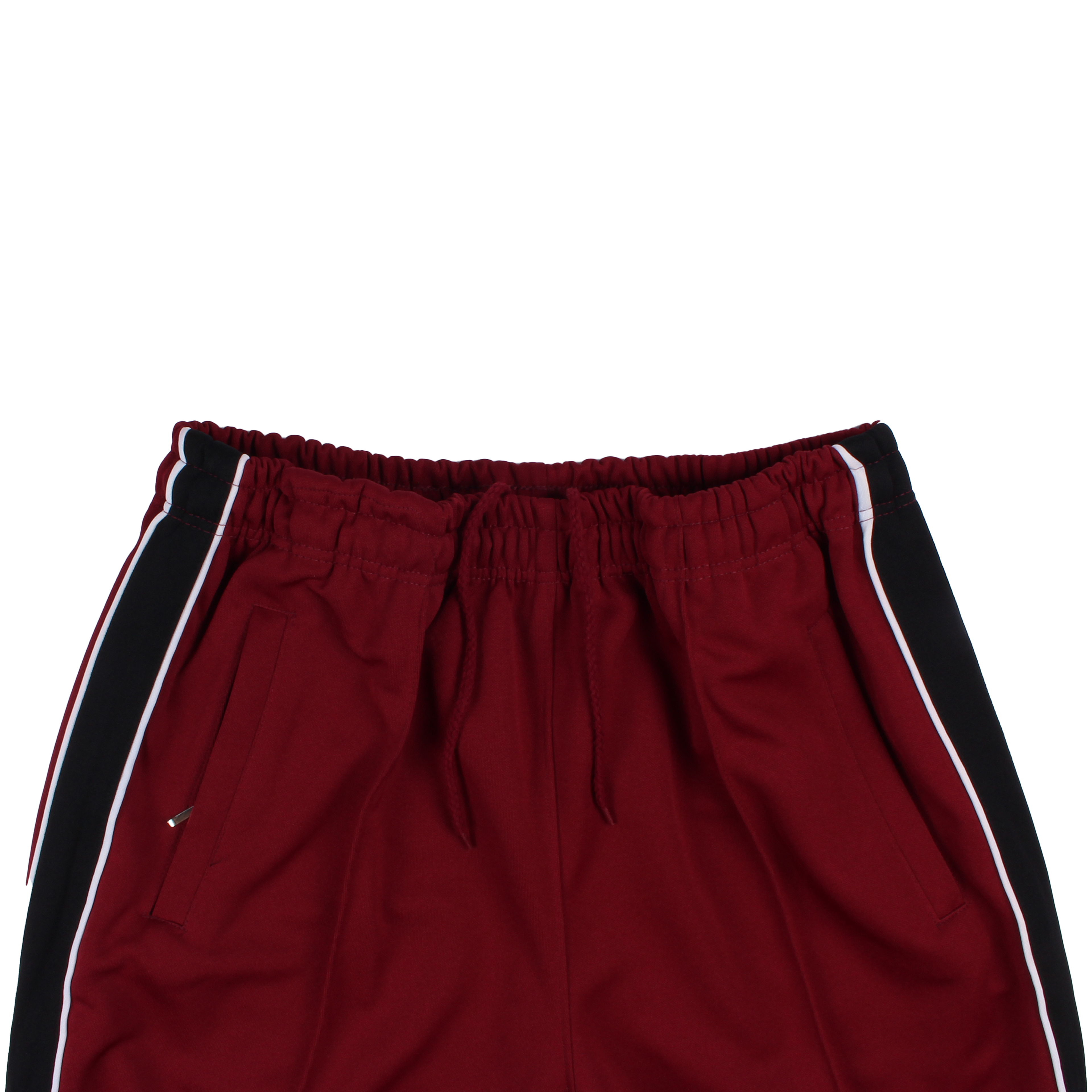 자주 블랙(양옆흰색선) 와이드선 바지