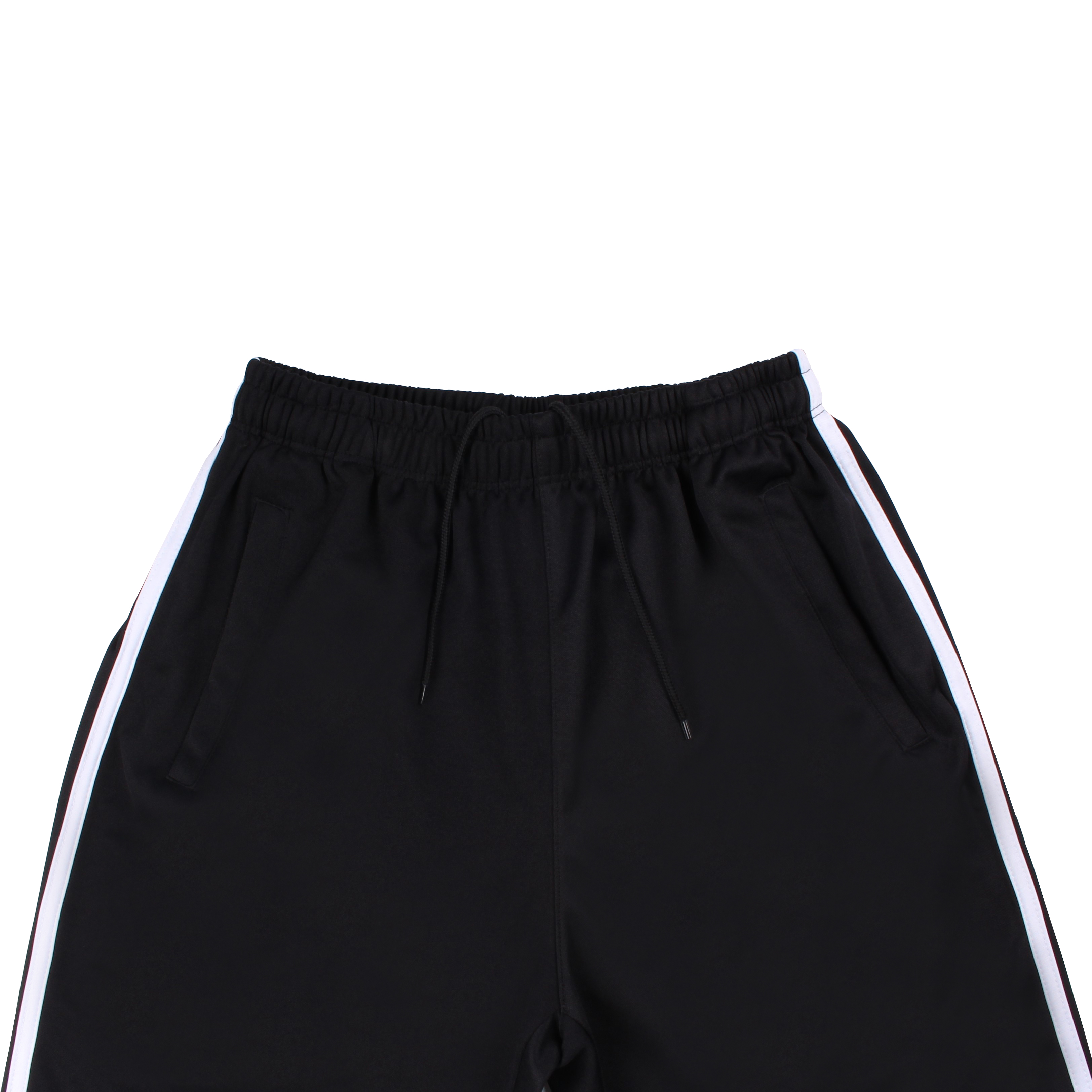 블랙 화이트 원라인 반바지