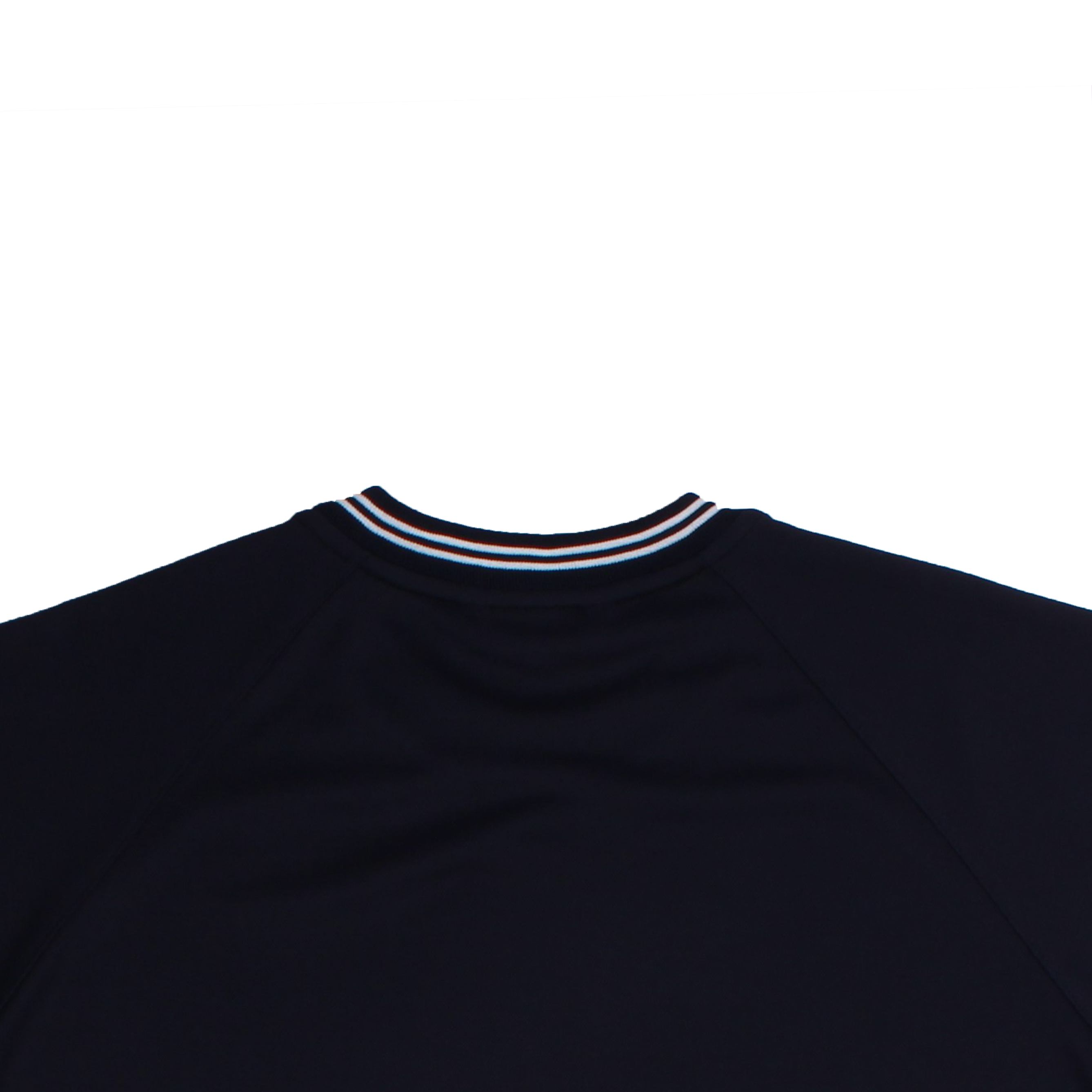 네이비 화이트 라운드 2선 반팔티셔츠