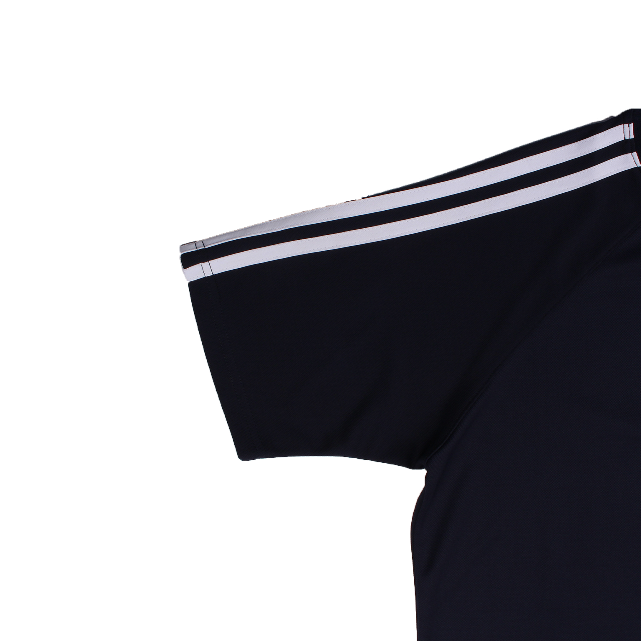 네이비 화이트 라운드 2선 반팔티셔츠