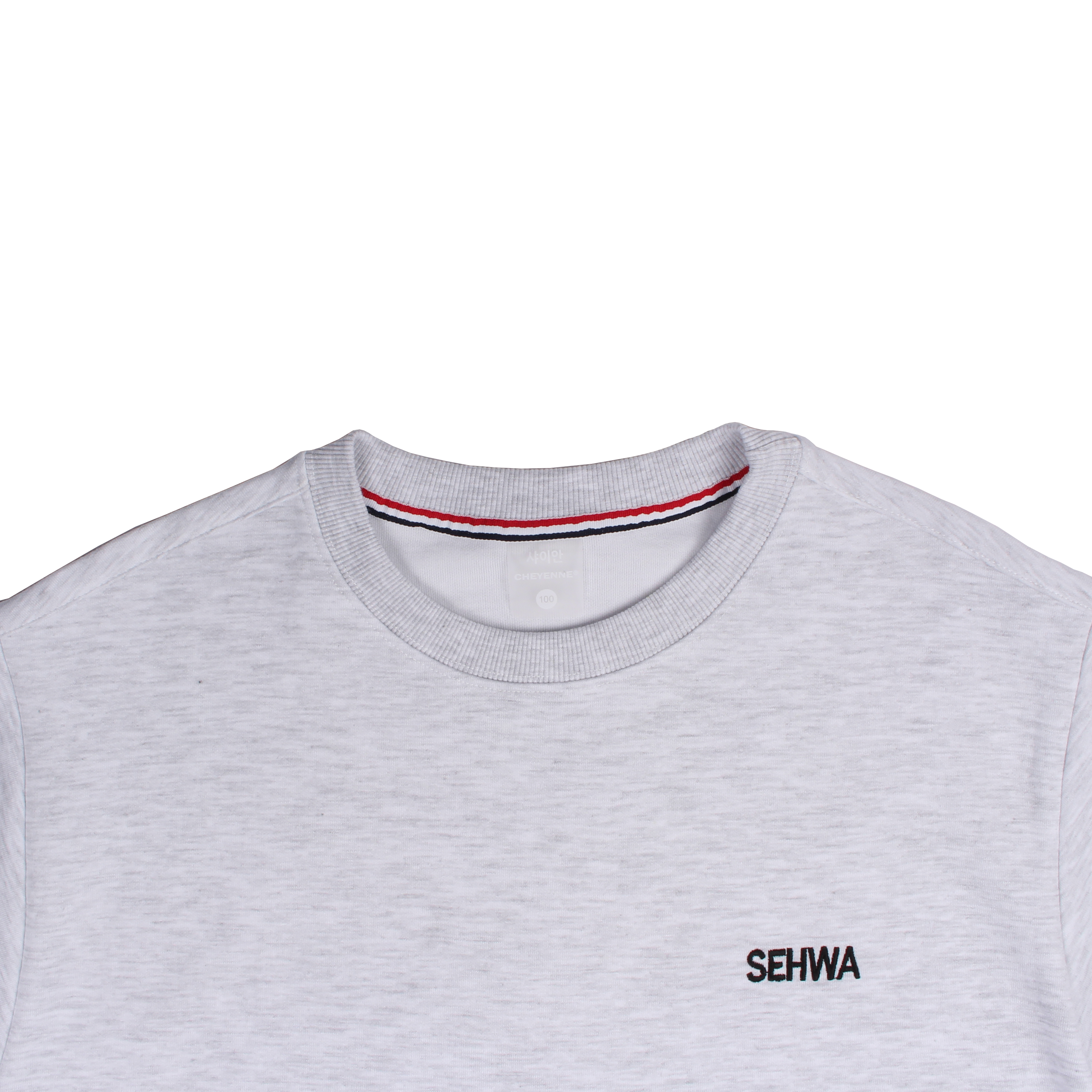 세화여고 생활복 멜란지 화이트 맨투맨