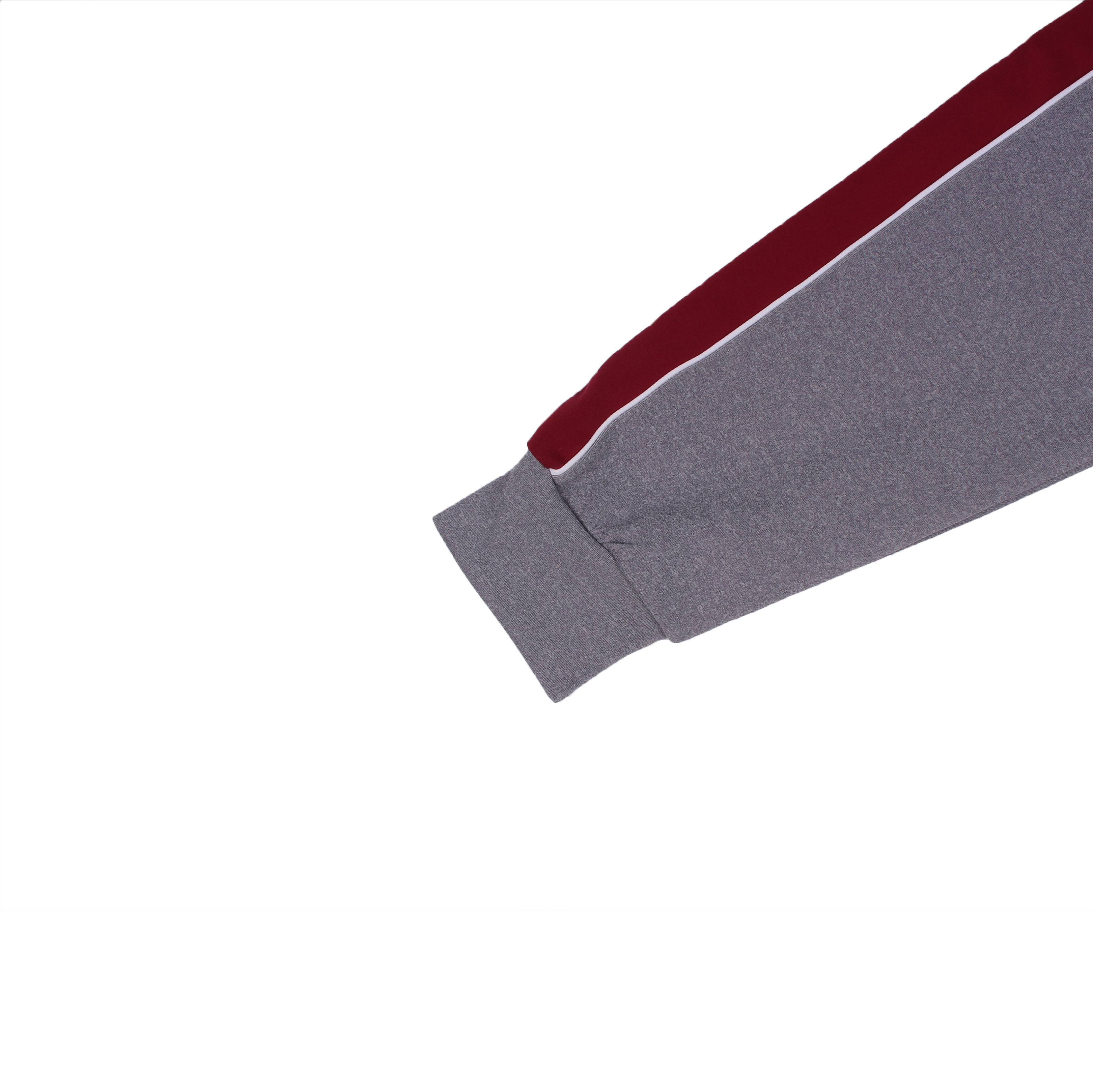 진멜란지 자주 와이드선 반집업 동복상의