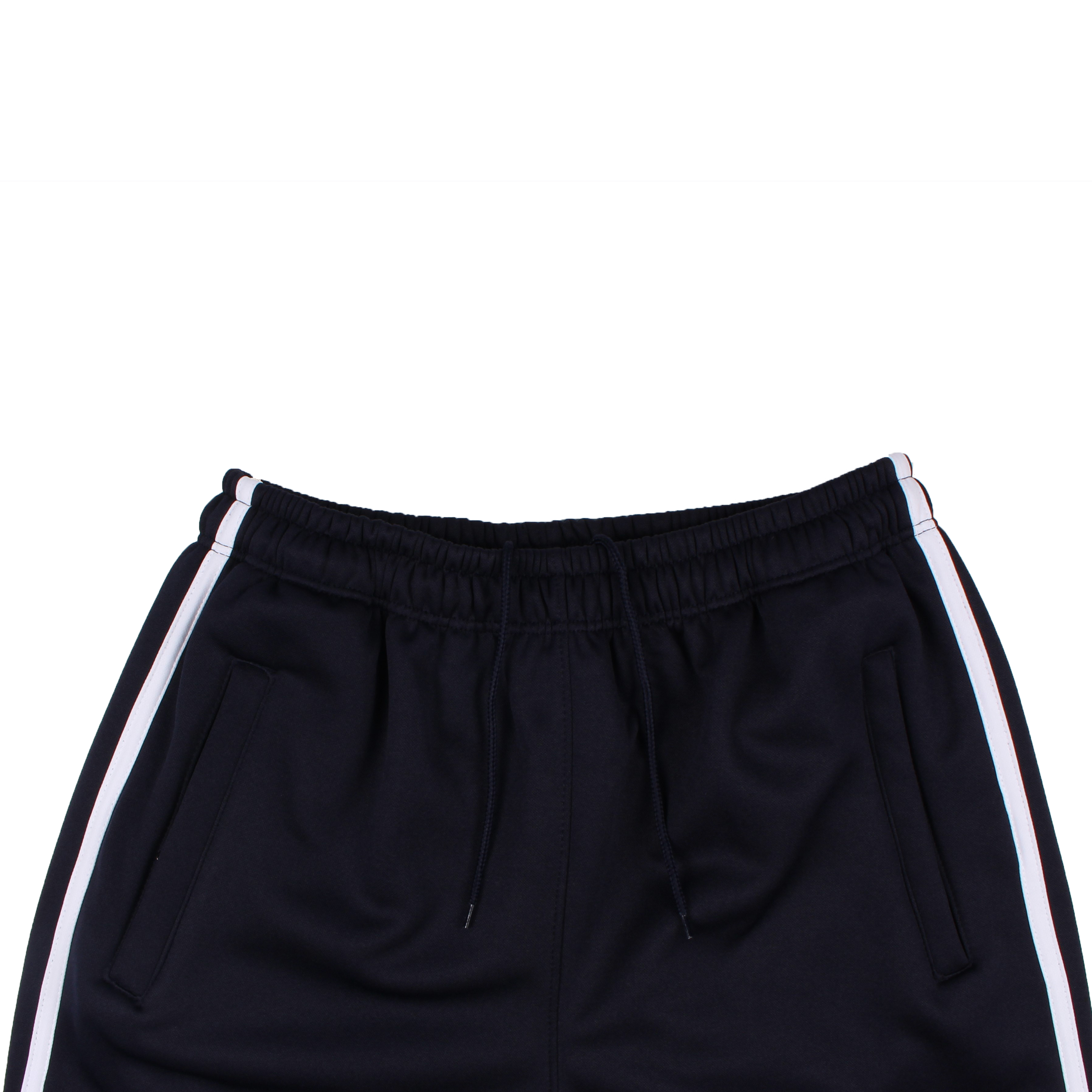 [기모] 네이비 화이트 원라인 기모바지