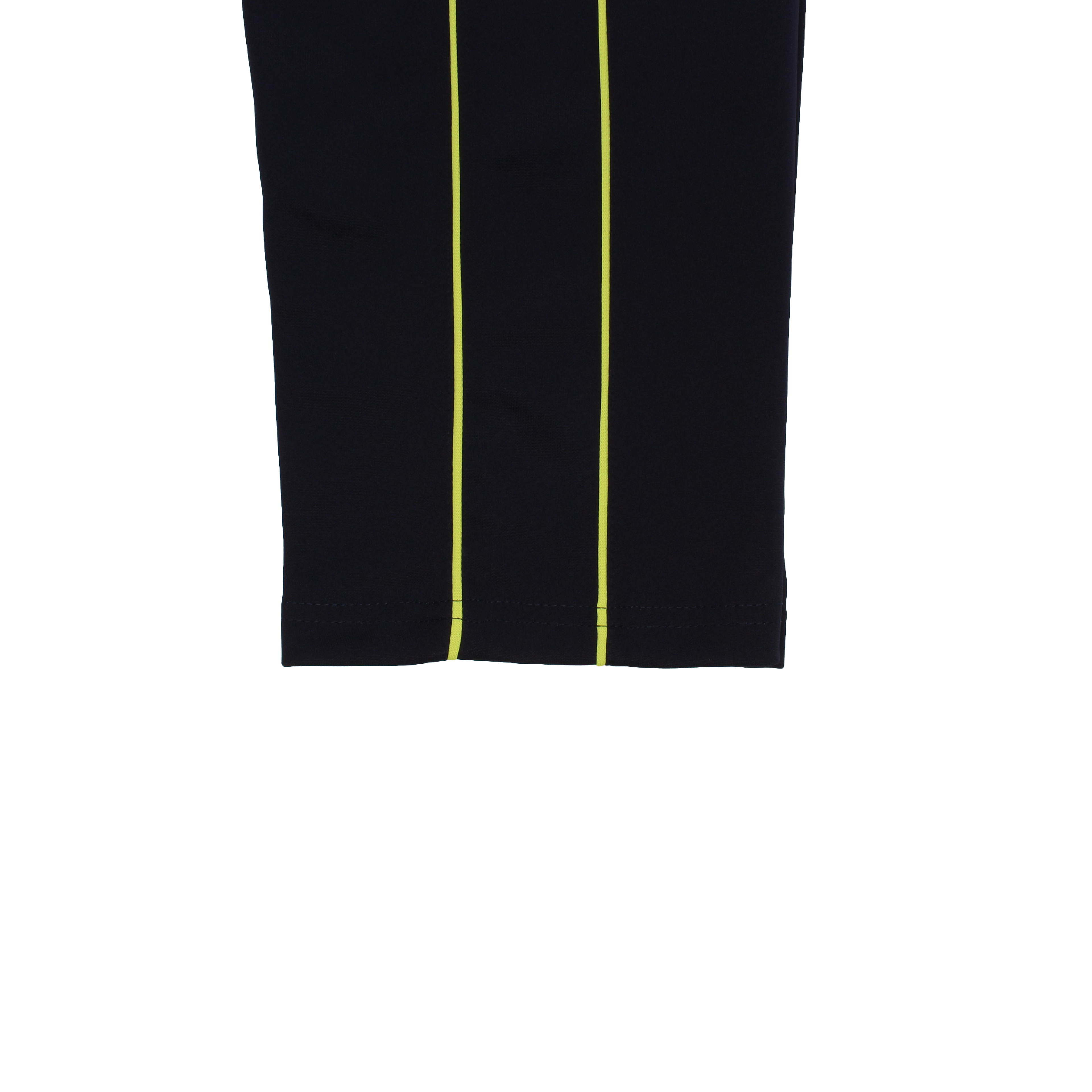 [기모] 네이비 연두 얇은 2선 기모바지