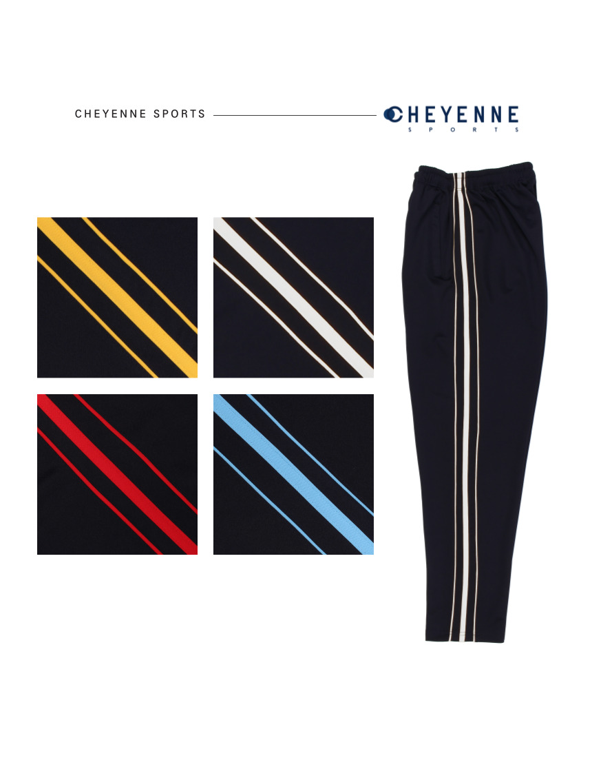 [기모] 네이비바탕 3선 기모바지