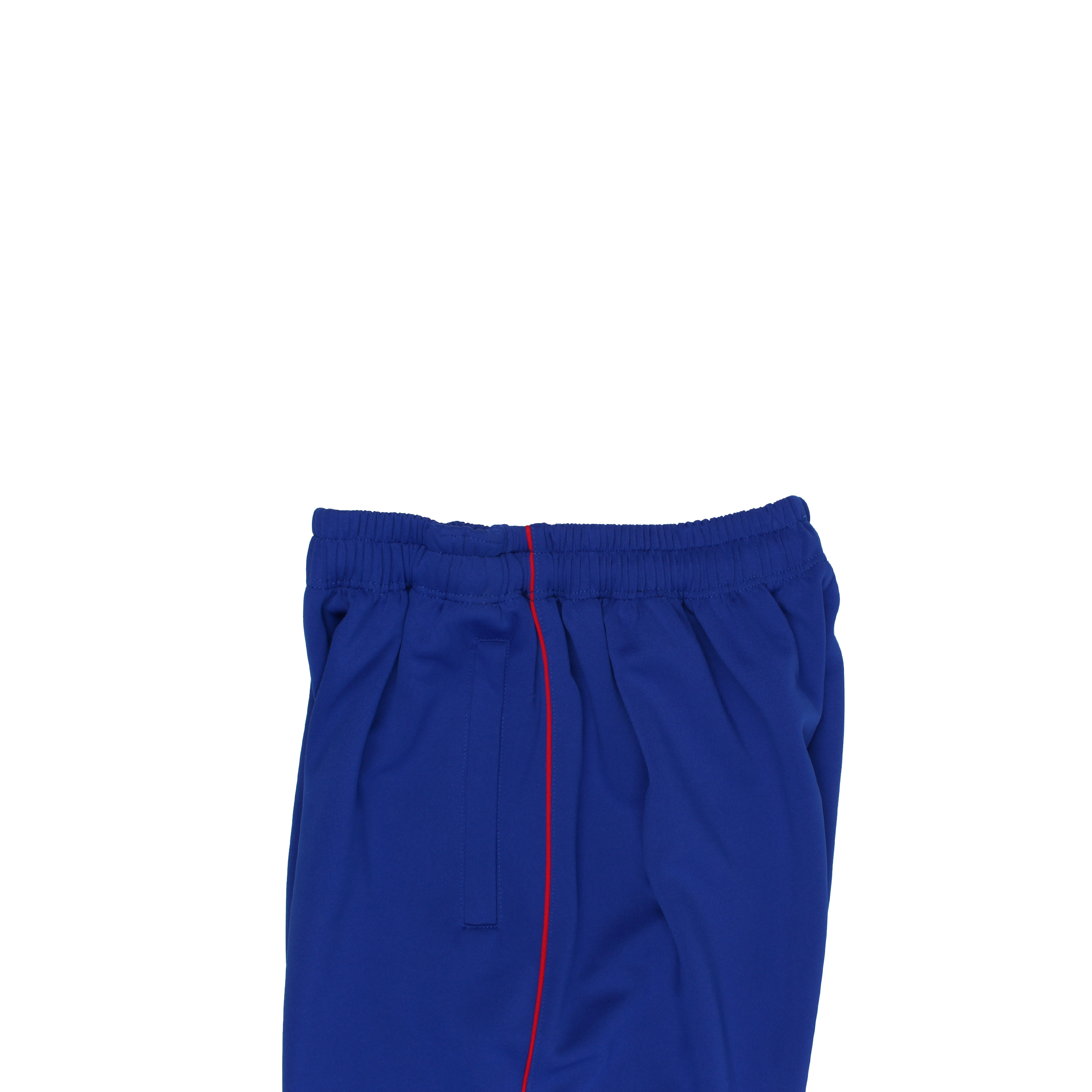 청색 레드하프 바지