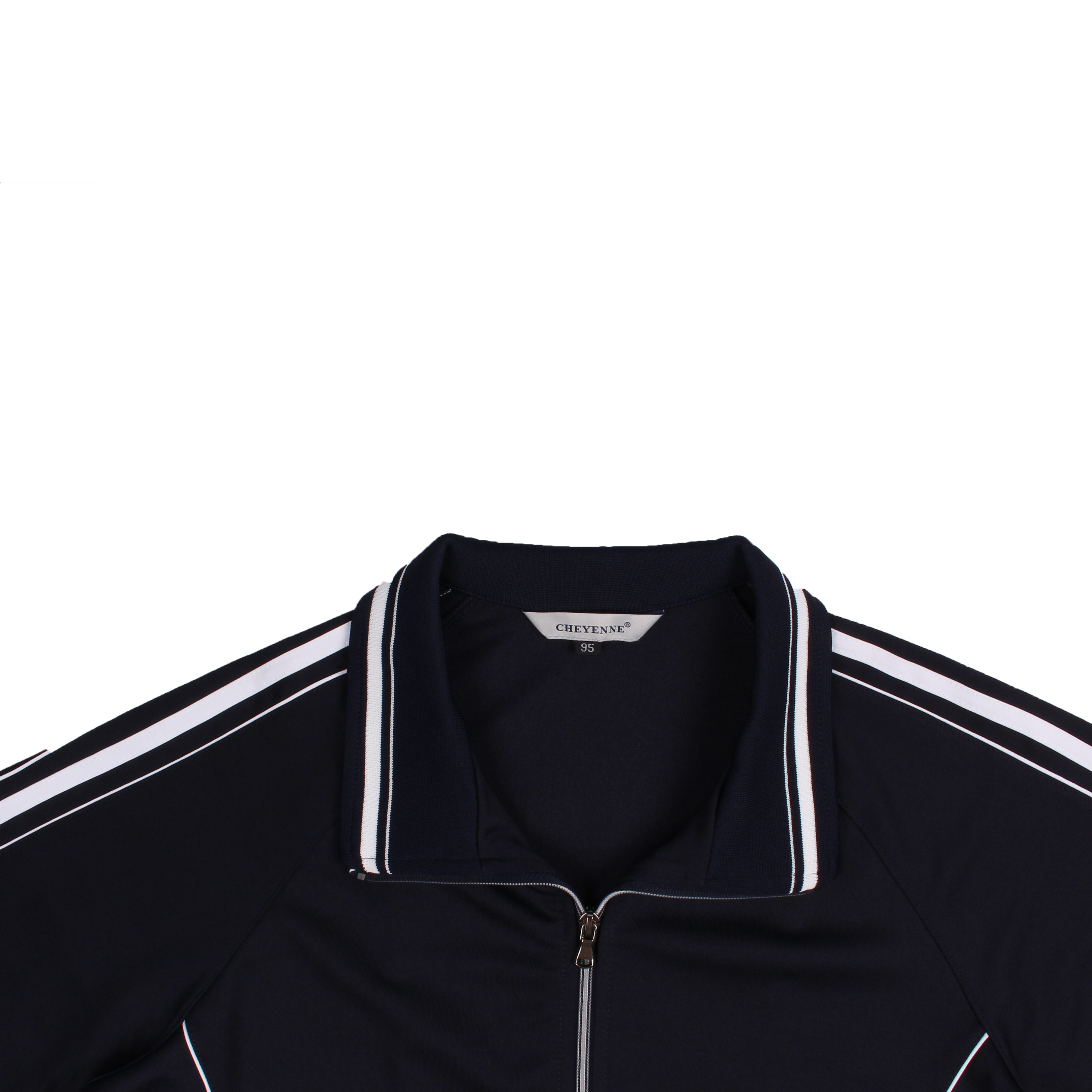 네이비 흰색 어깨선 상의