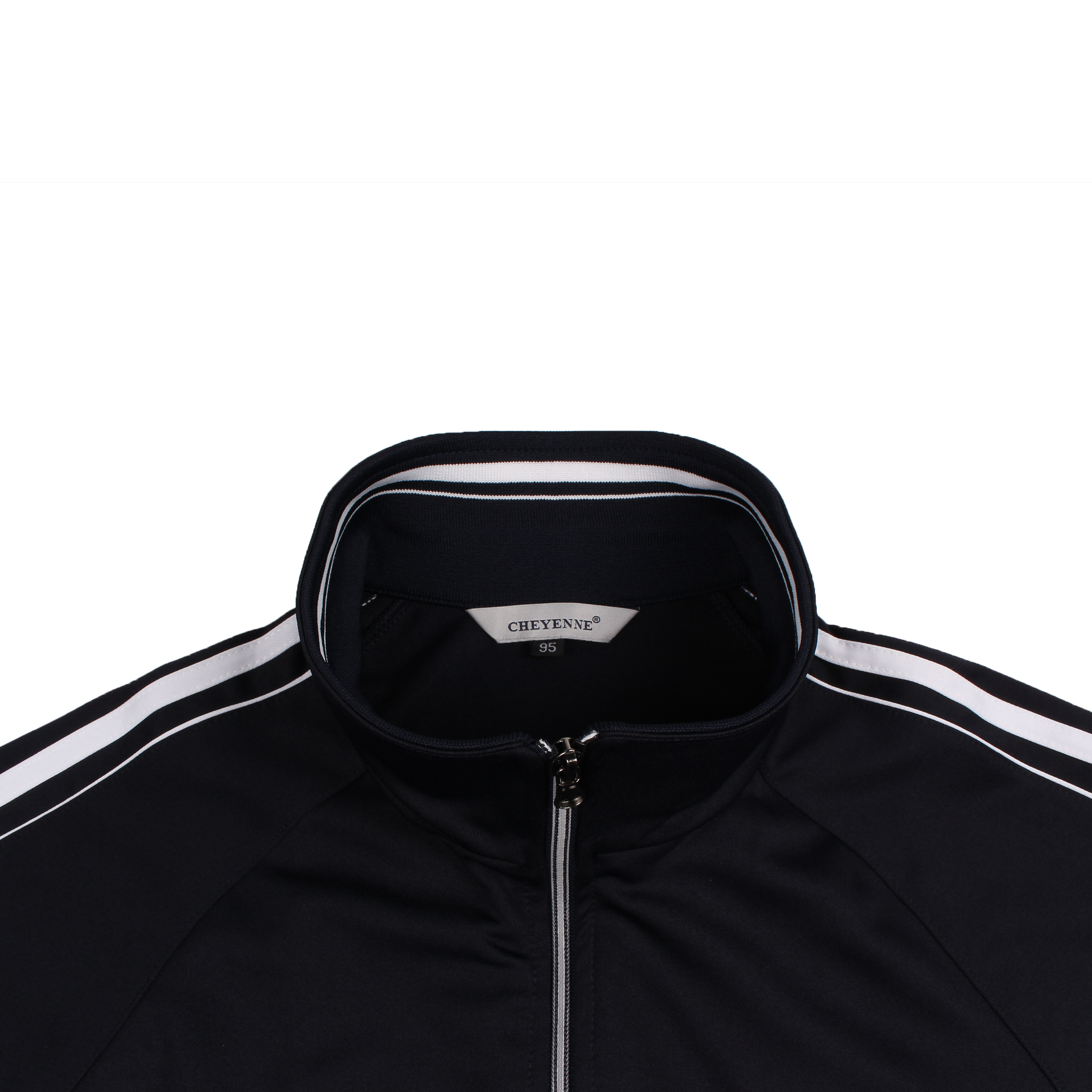 네이비 흰색 어깨선 상의