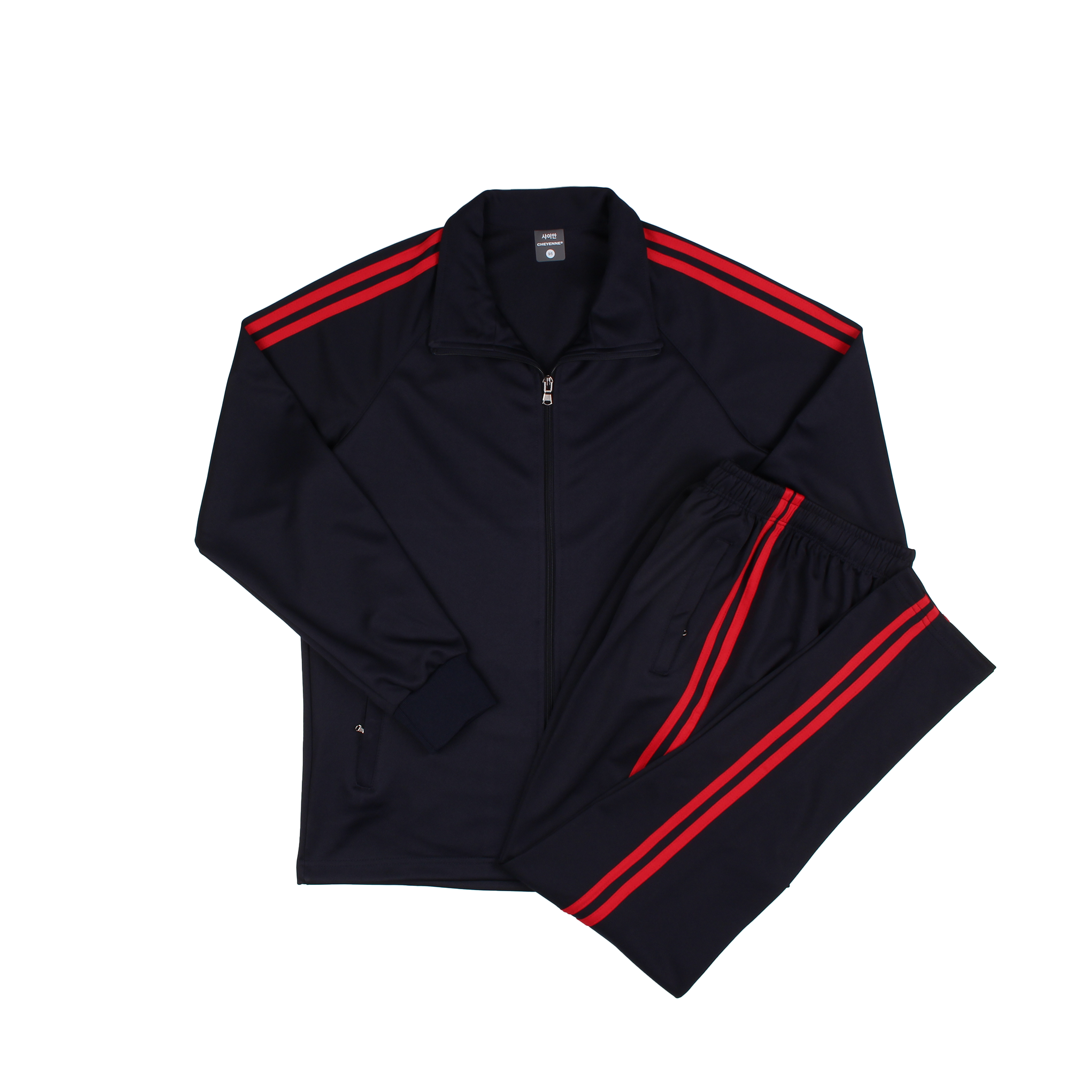 네이비 빨강 2선 동복세트