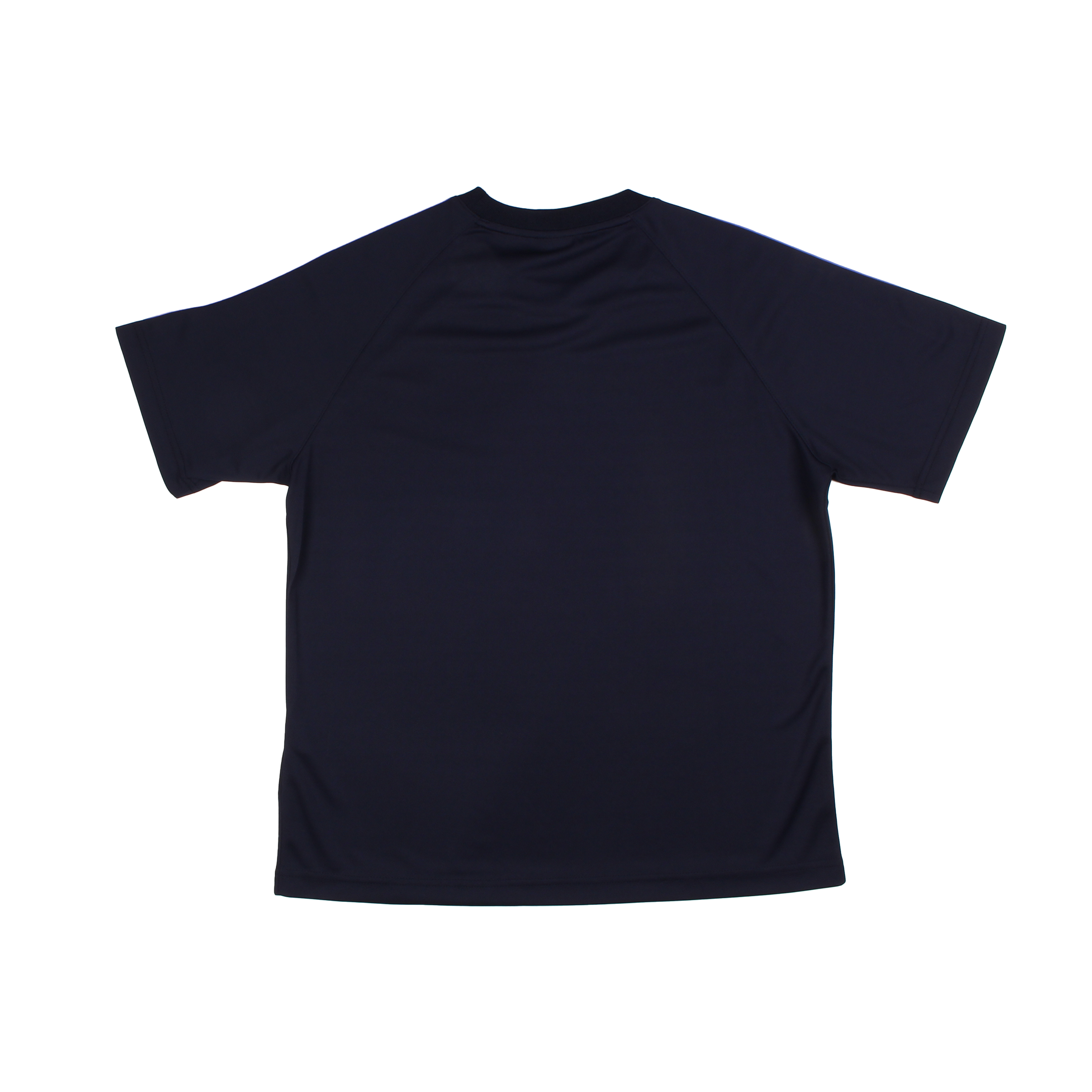 네이비 화이트연보라 와이드선 반팔티셔츠