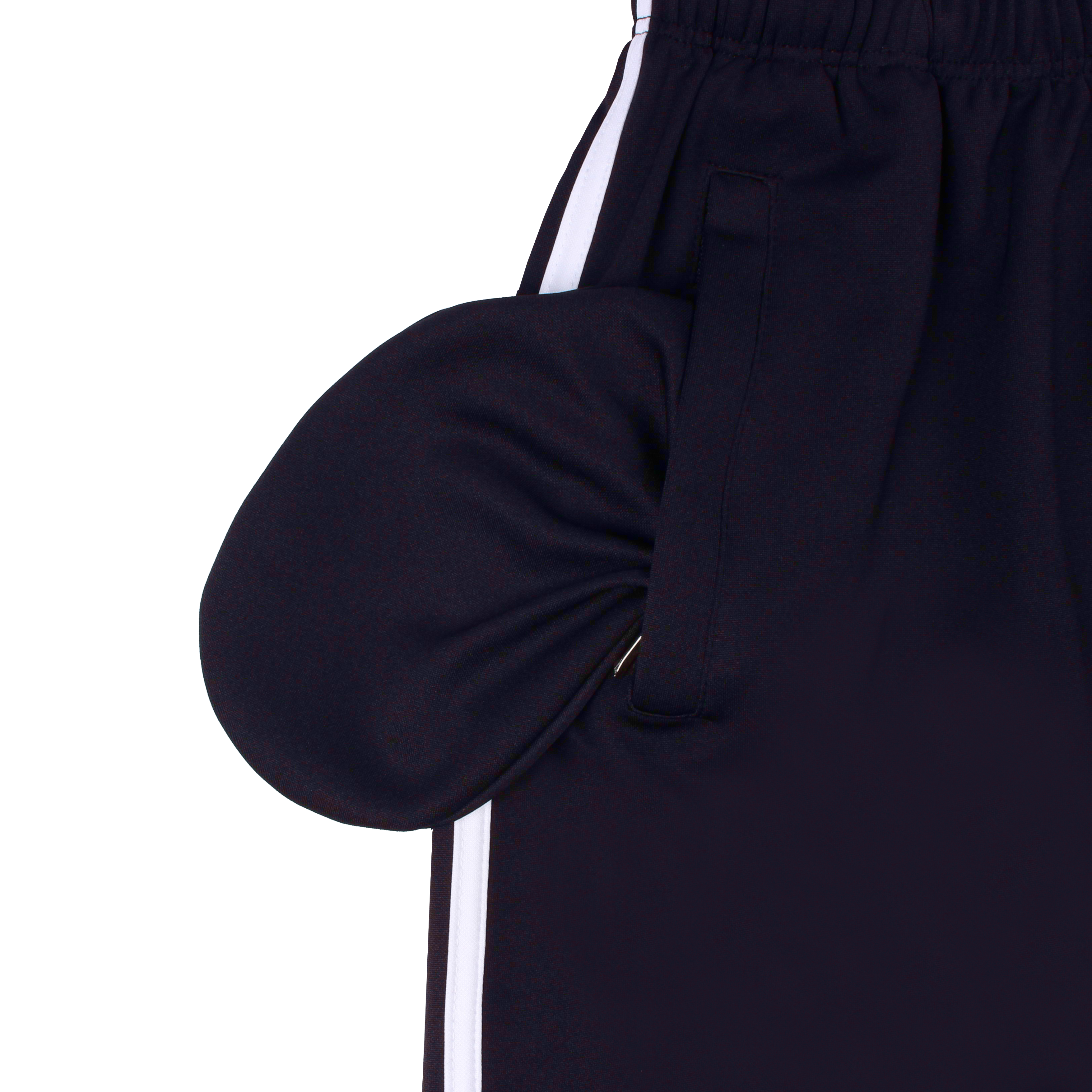 네이비 화이트 원라인 반바지