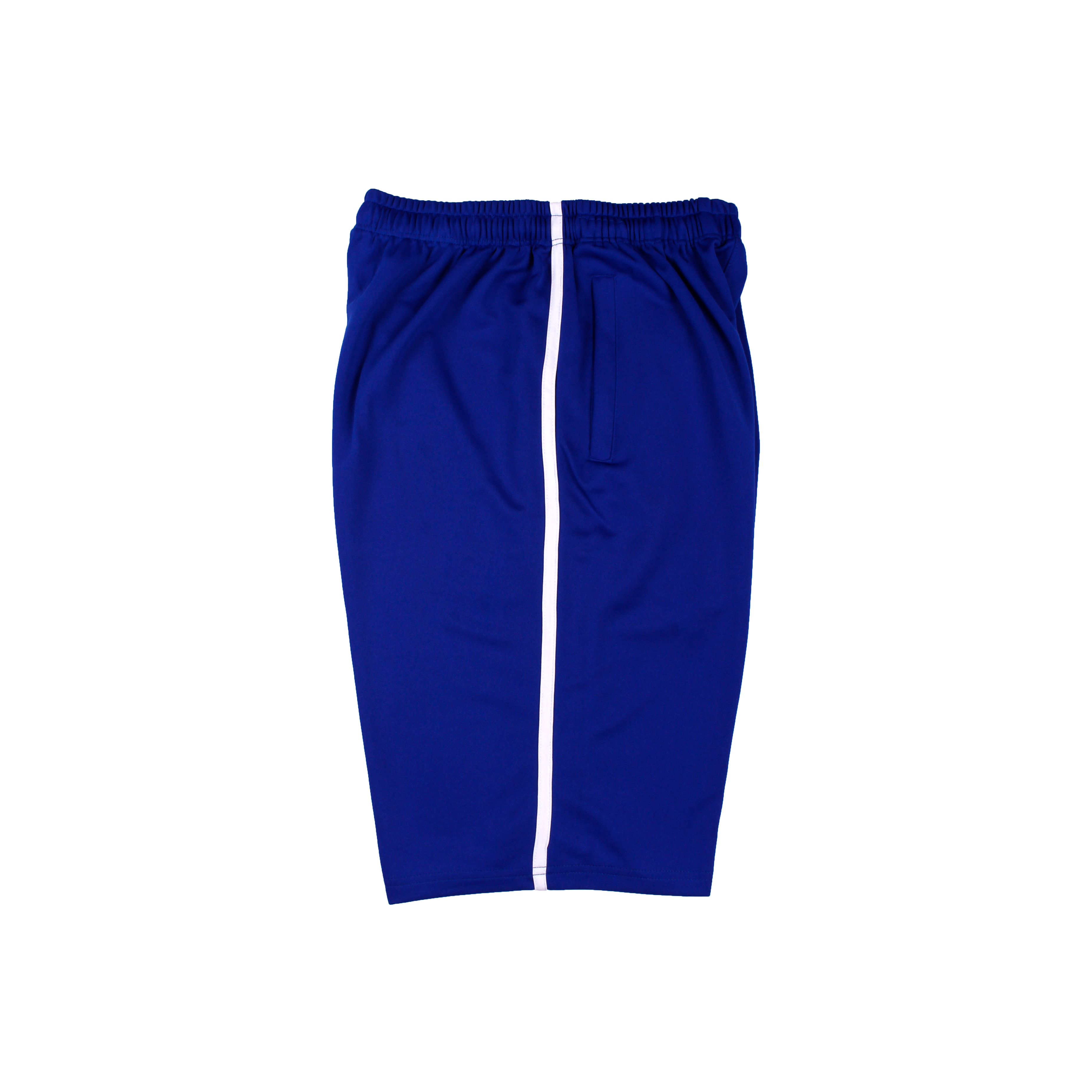 청색 화이트 원라인 반바지