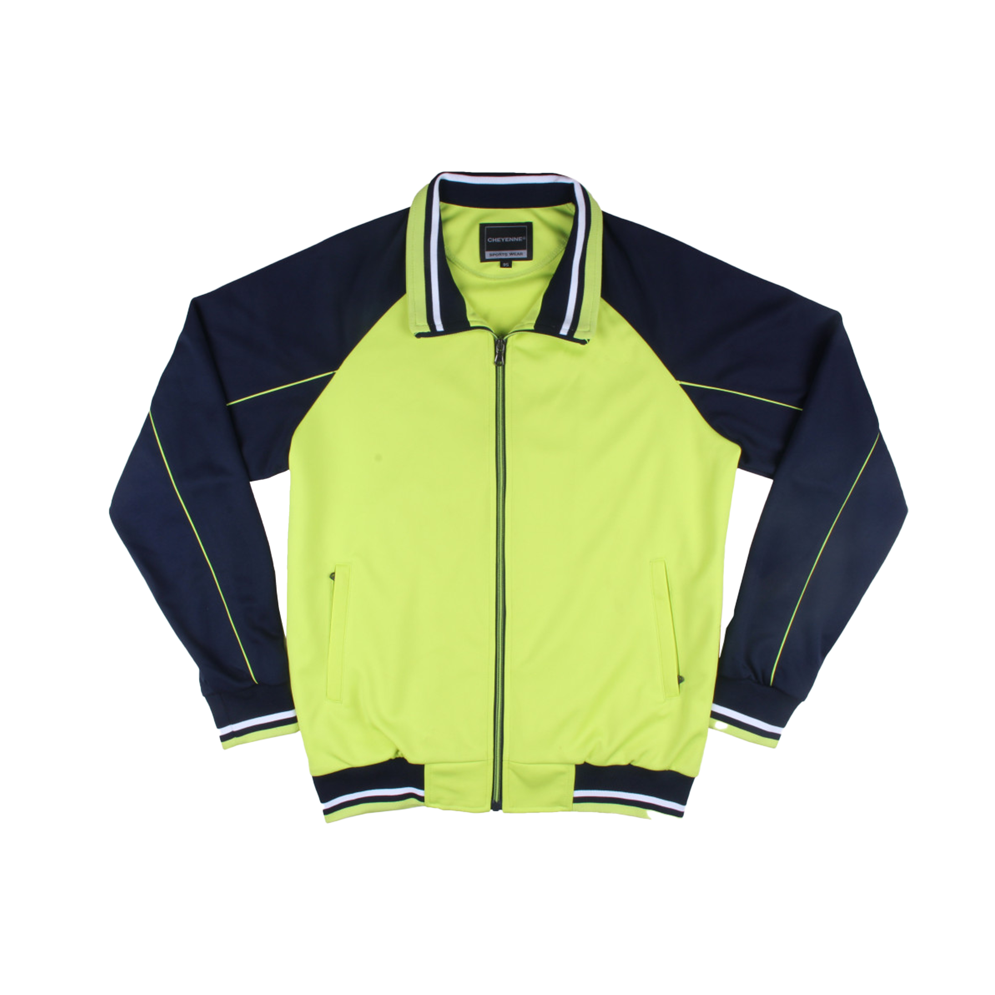 네이비 하프선 집업 동복상의(시보리)