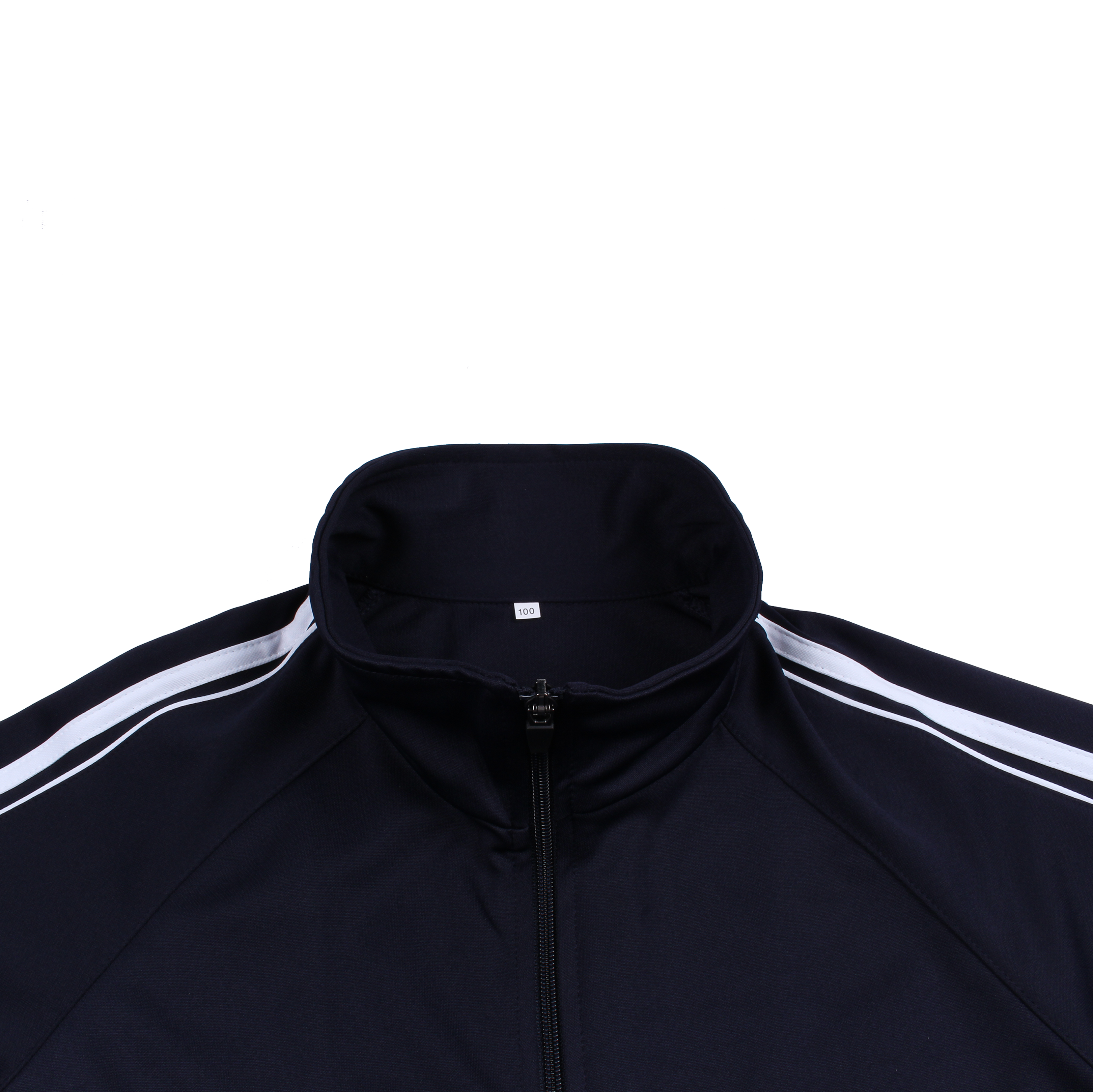 네이비 흰색 원앤원 집업 동복상의