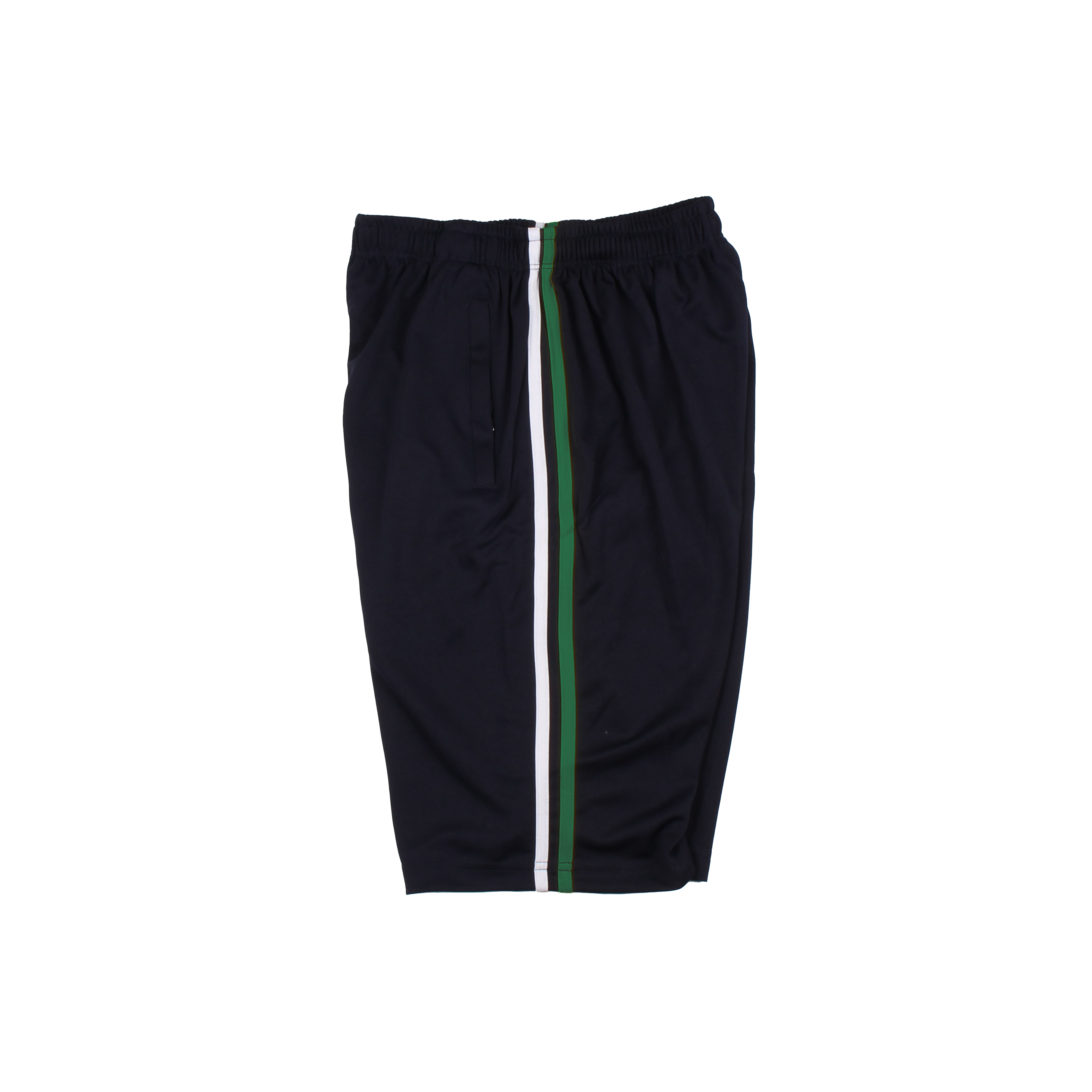 네이비 화이트초록 2선 반바지