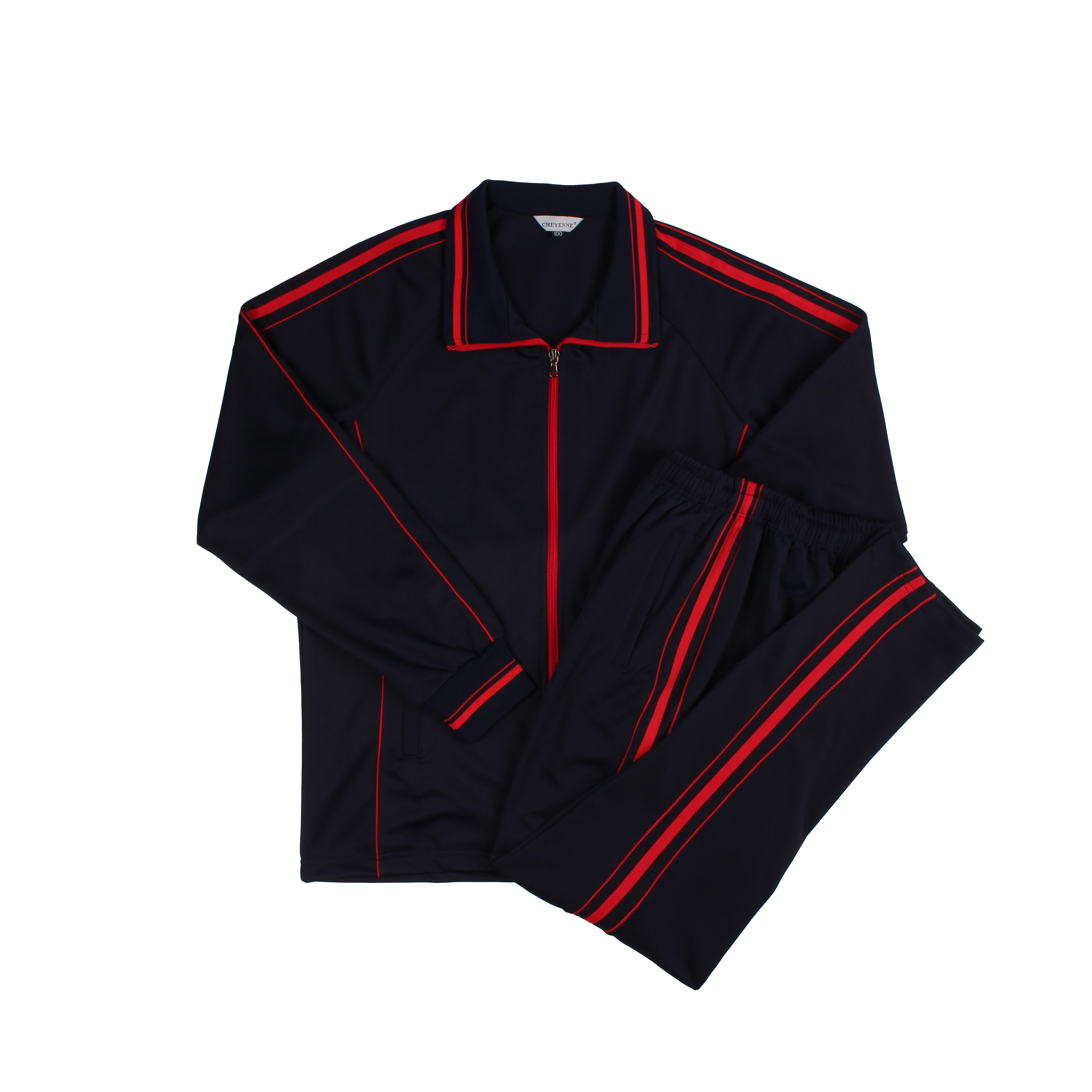 네이비 빨강 어깨선/3선 동복세트