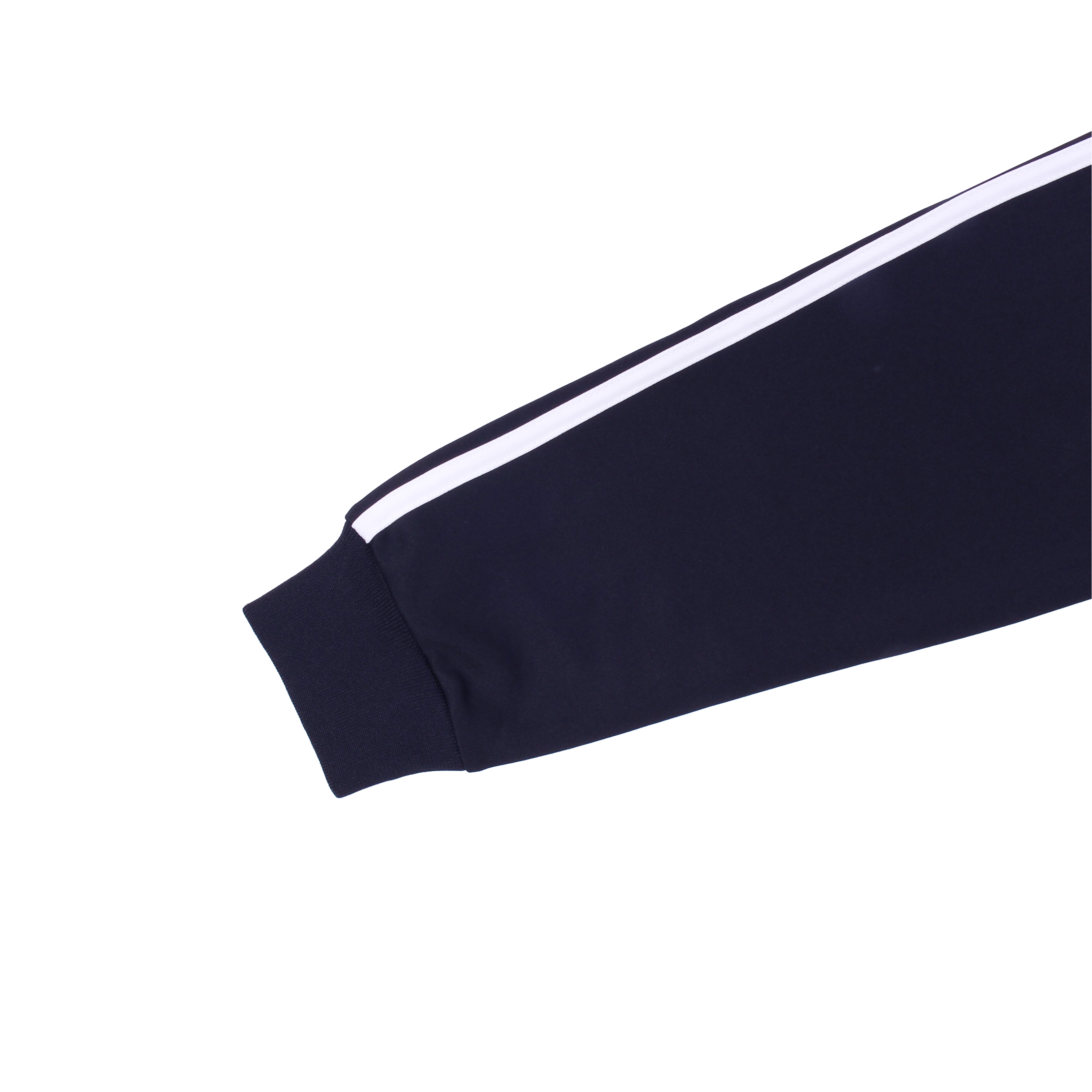 네이비 화이트 원라인 집업 동복상의