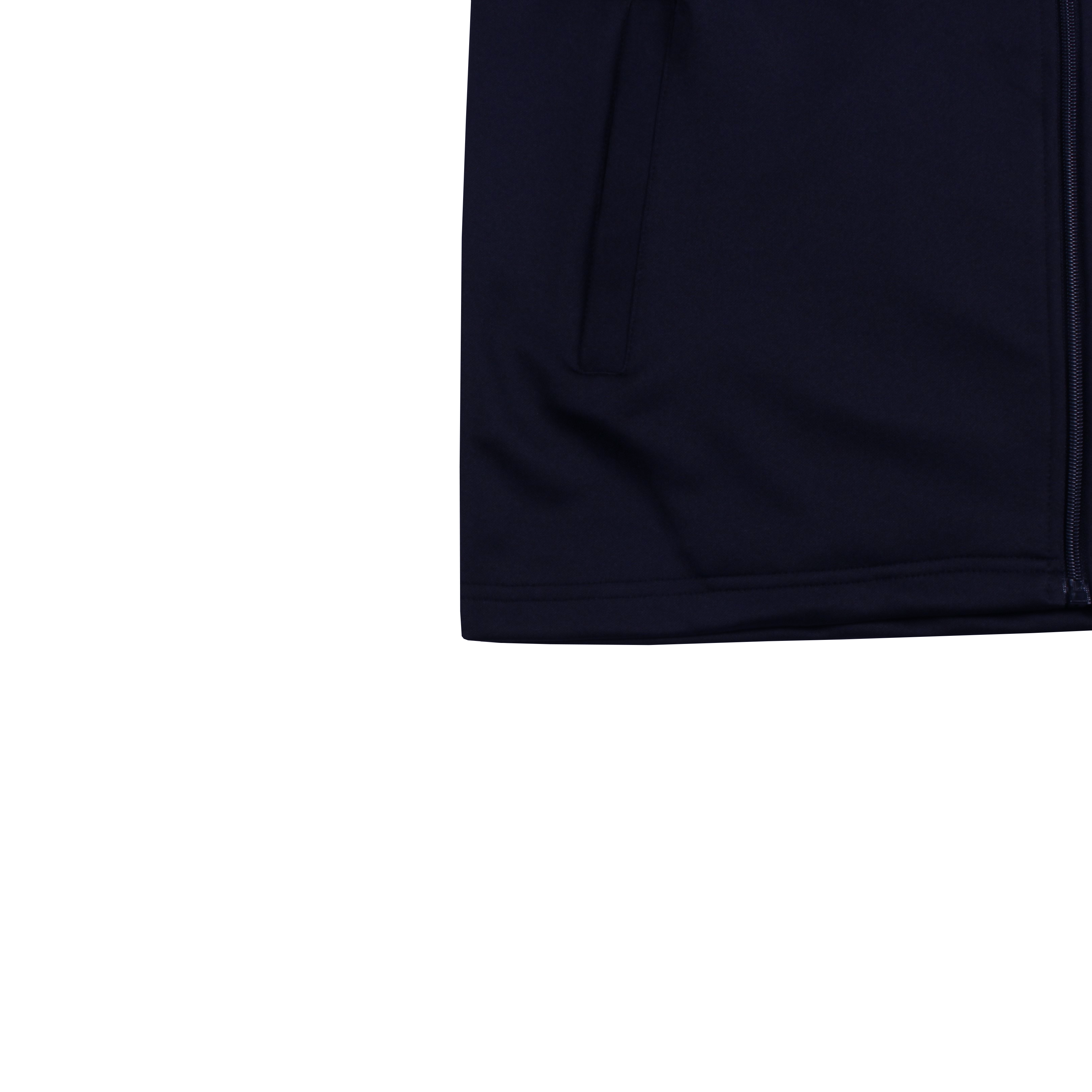 네이비 화이트 원라인 집업 동복상의