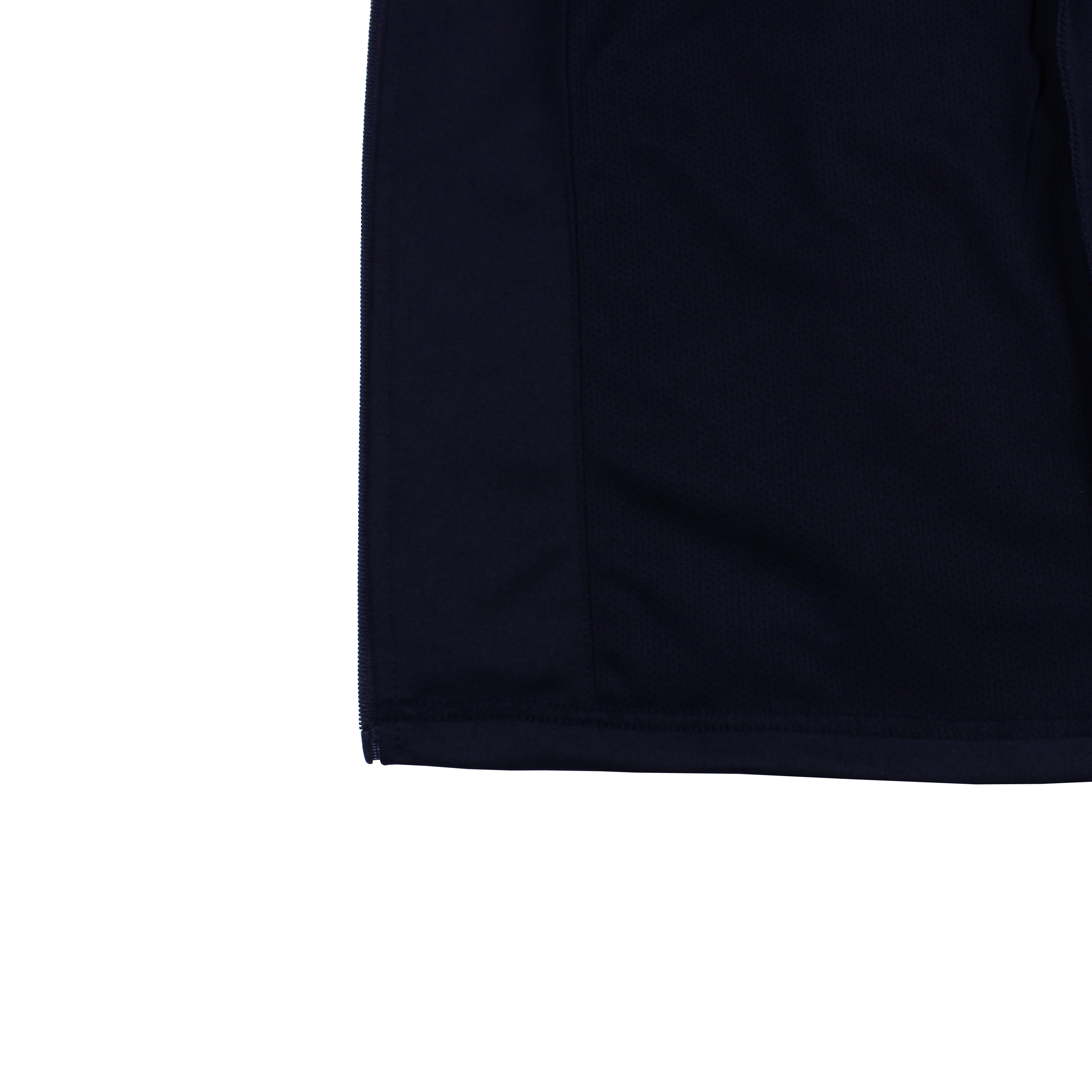 네이비 화이트 원라인 집업 동복상의