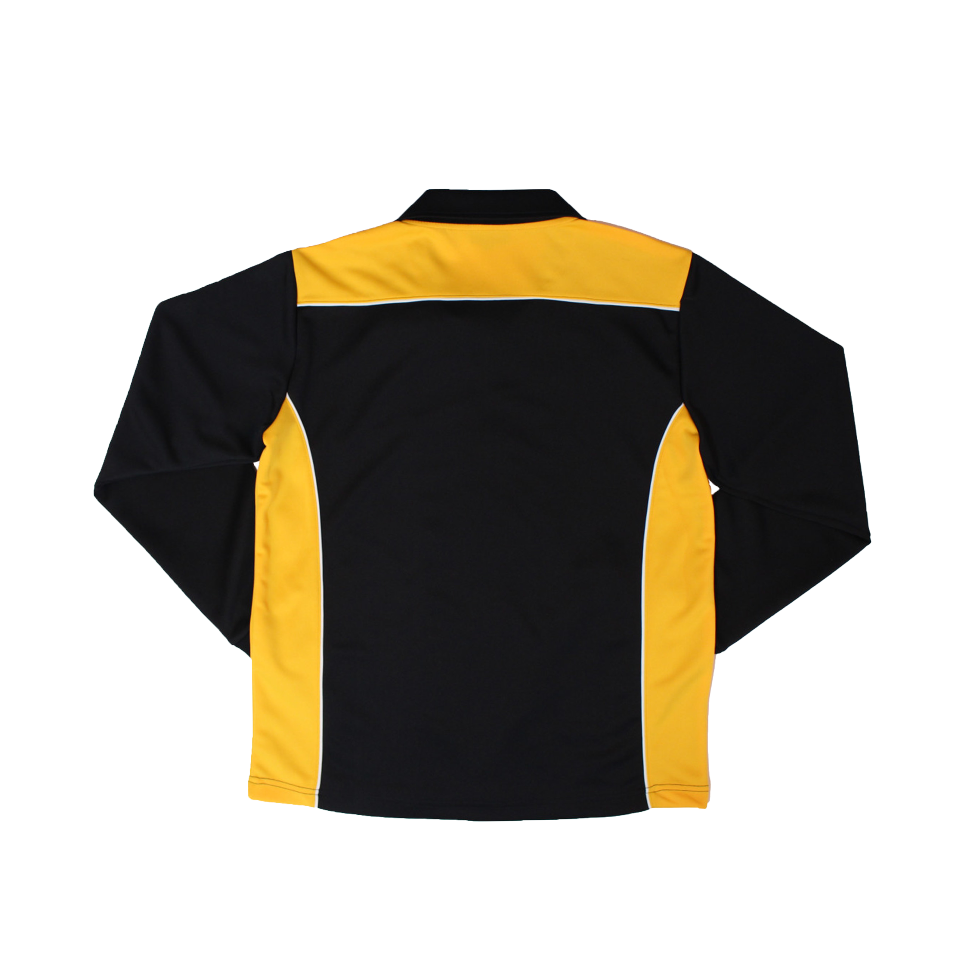 네이비 노랑 컷팅포인트 집업 동복상의