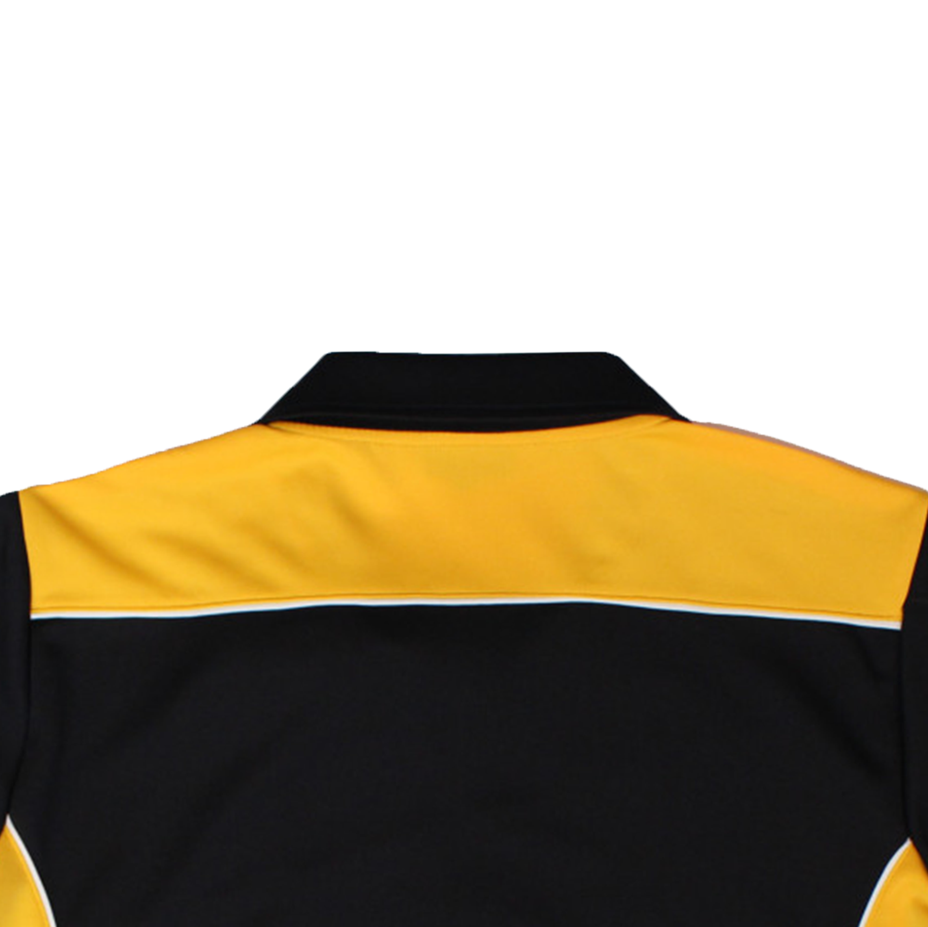 네이비 노랑 컷팅포인트 집업 동복상의