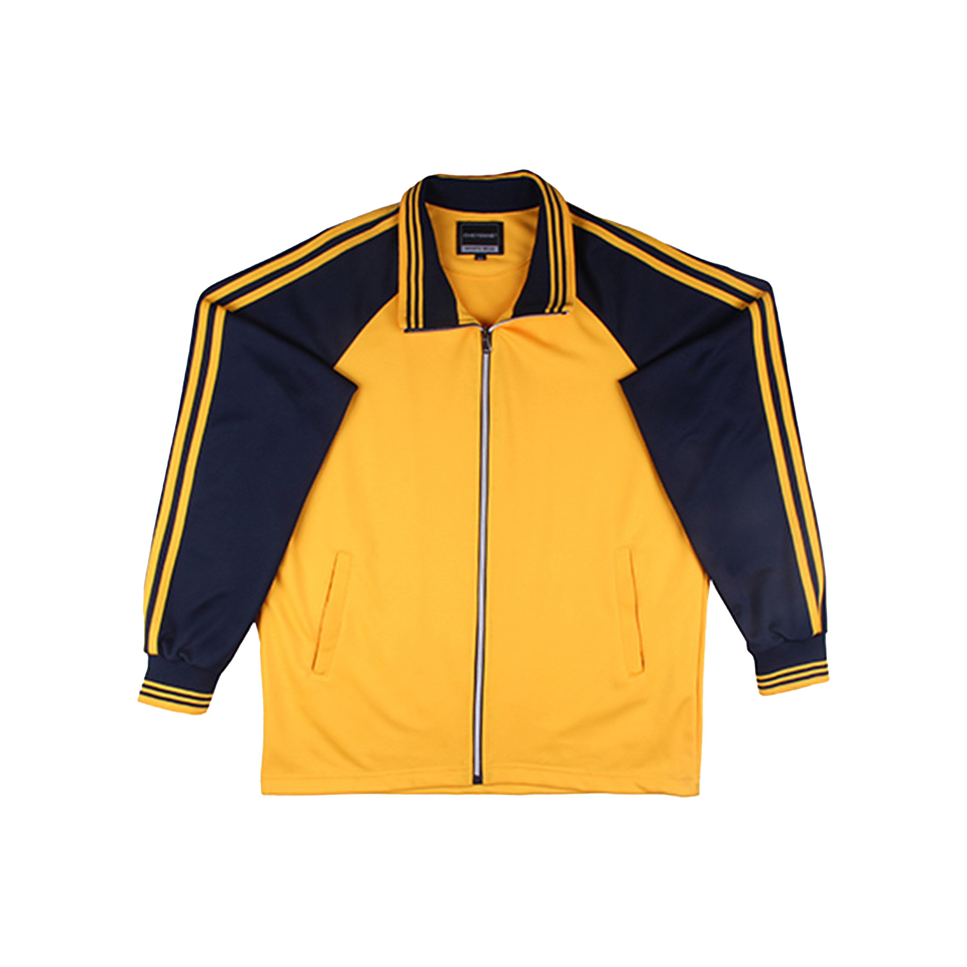 노랑 네이비 2선 집업 동복상의