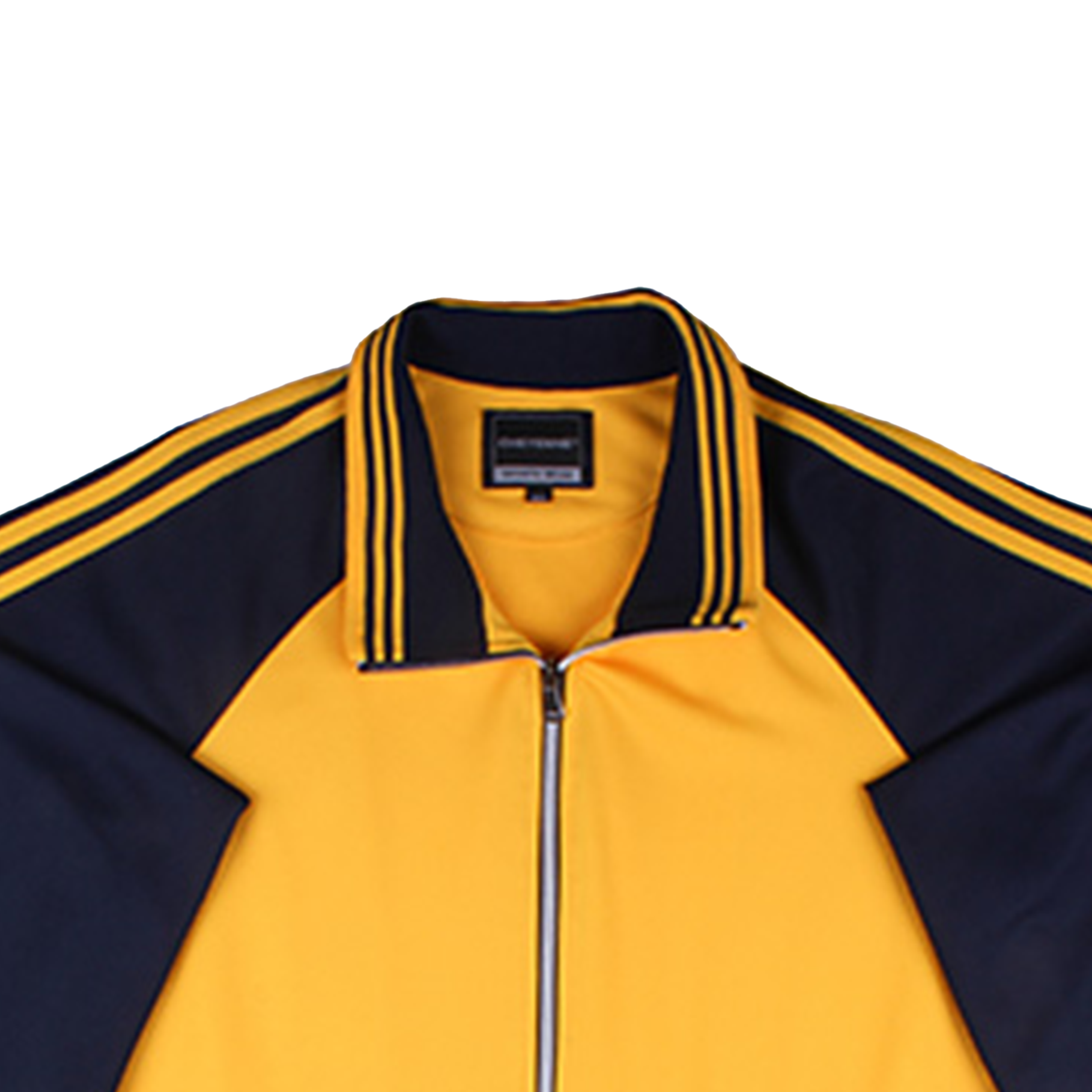 노랑 네이비 2선 집업 동복상의