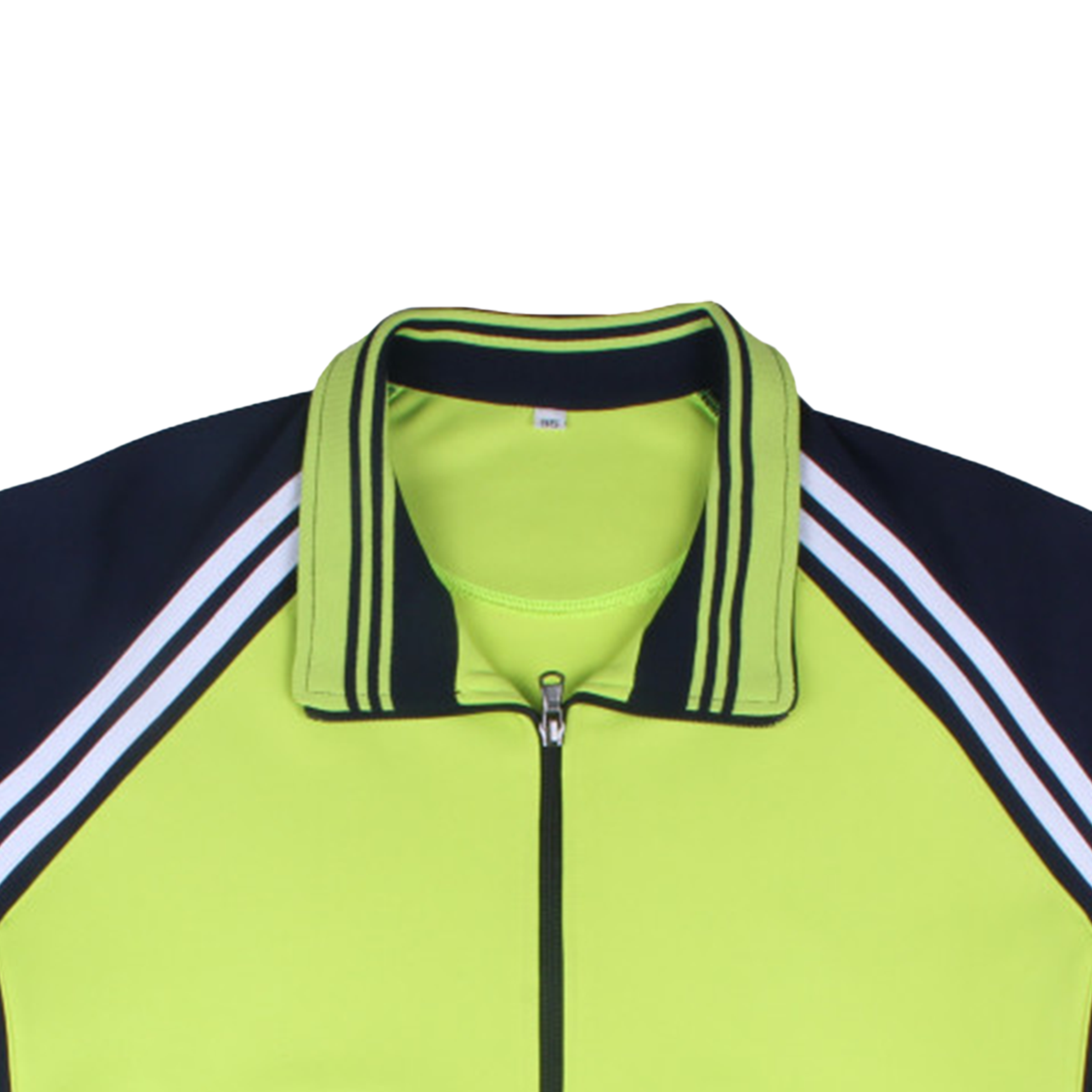 연두 네이비화이트 웨일2선 반집업 동복상의(시보리)