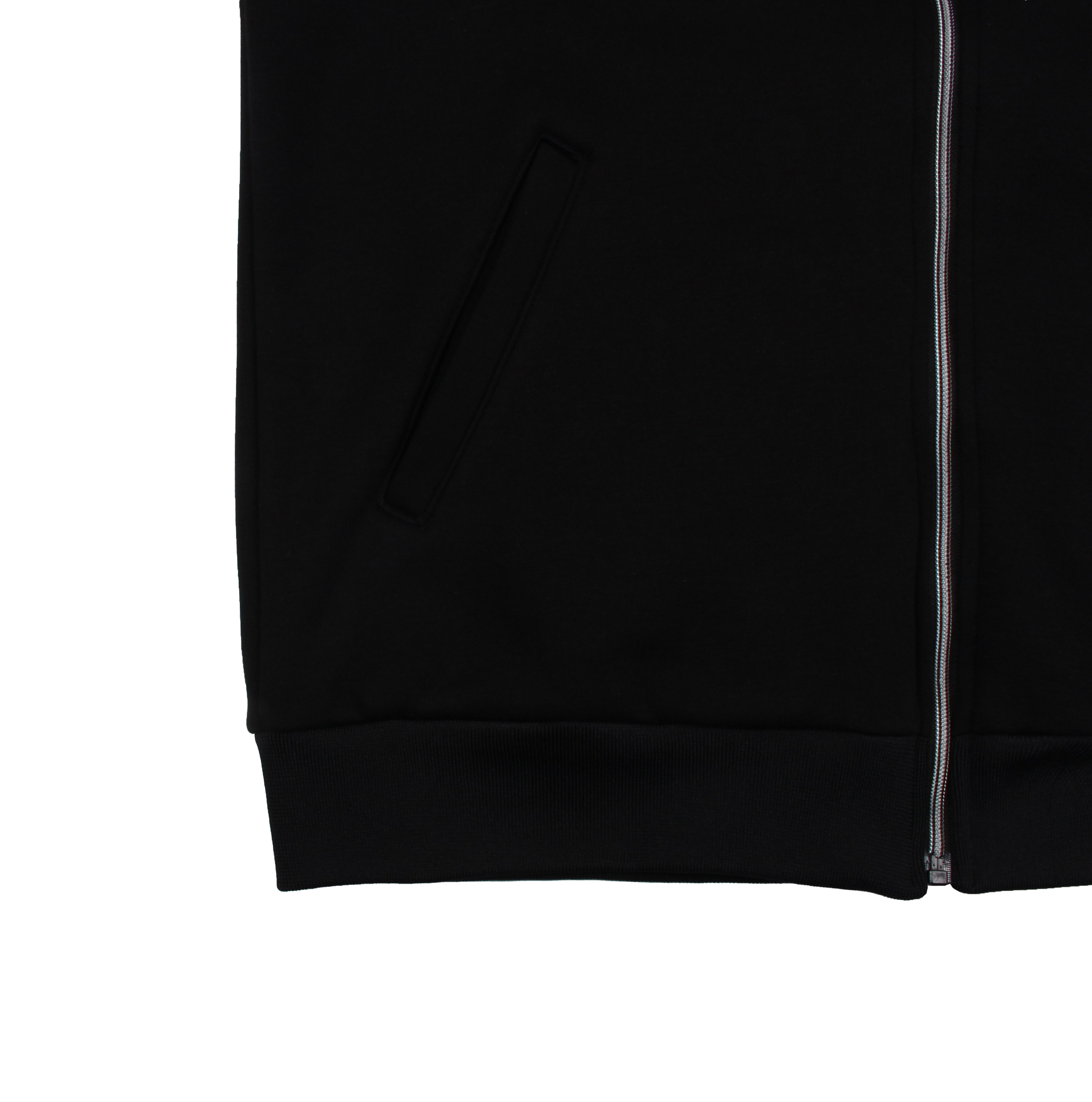 블랙 무지 기모 후드집업