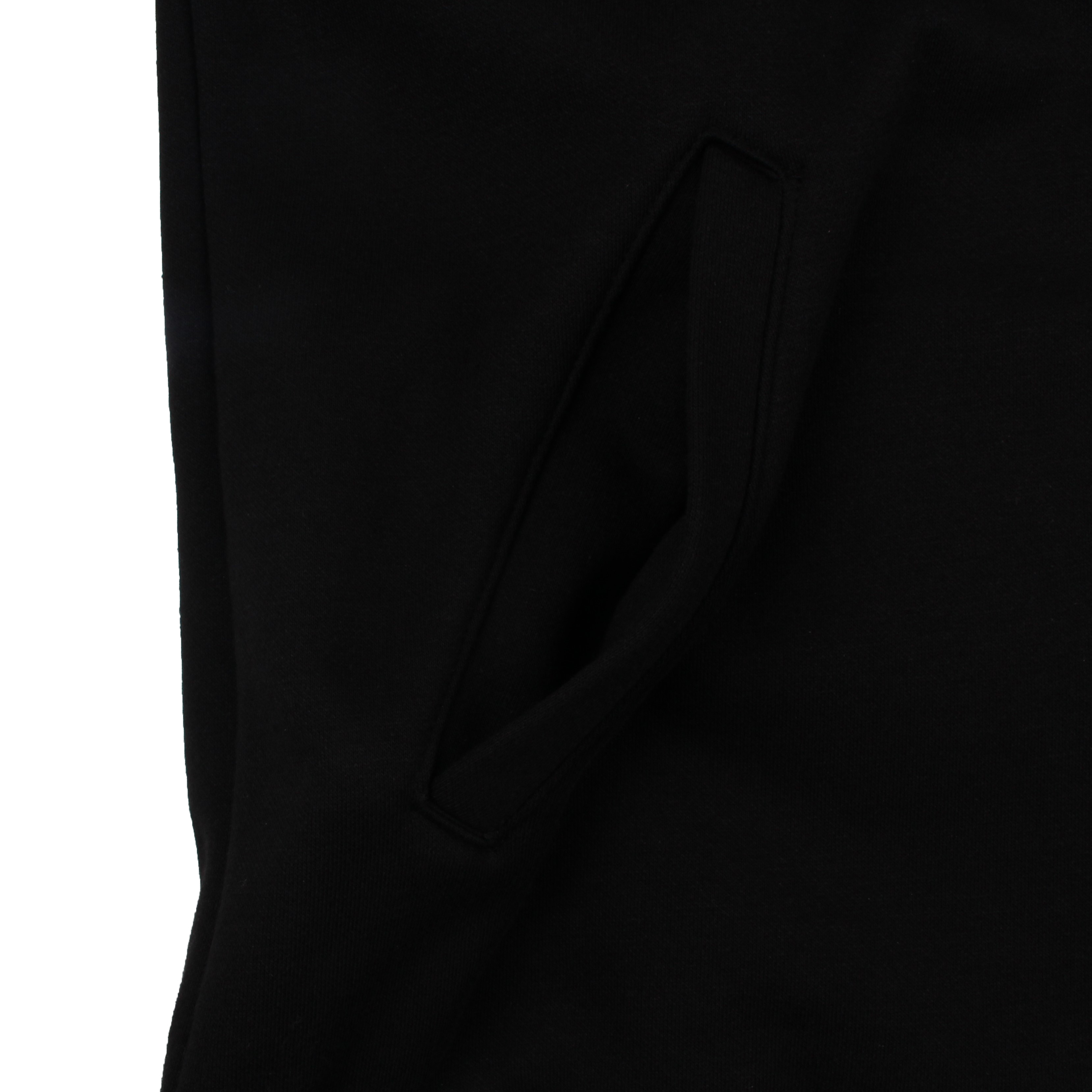 블랙 무지 기모 후드집업