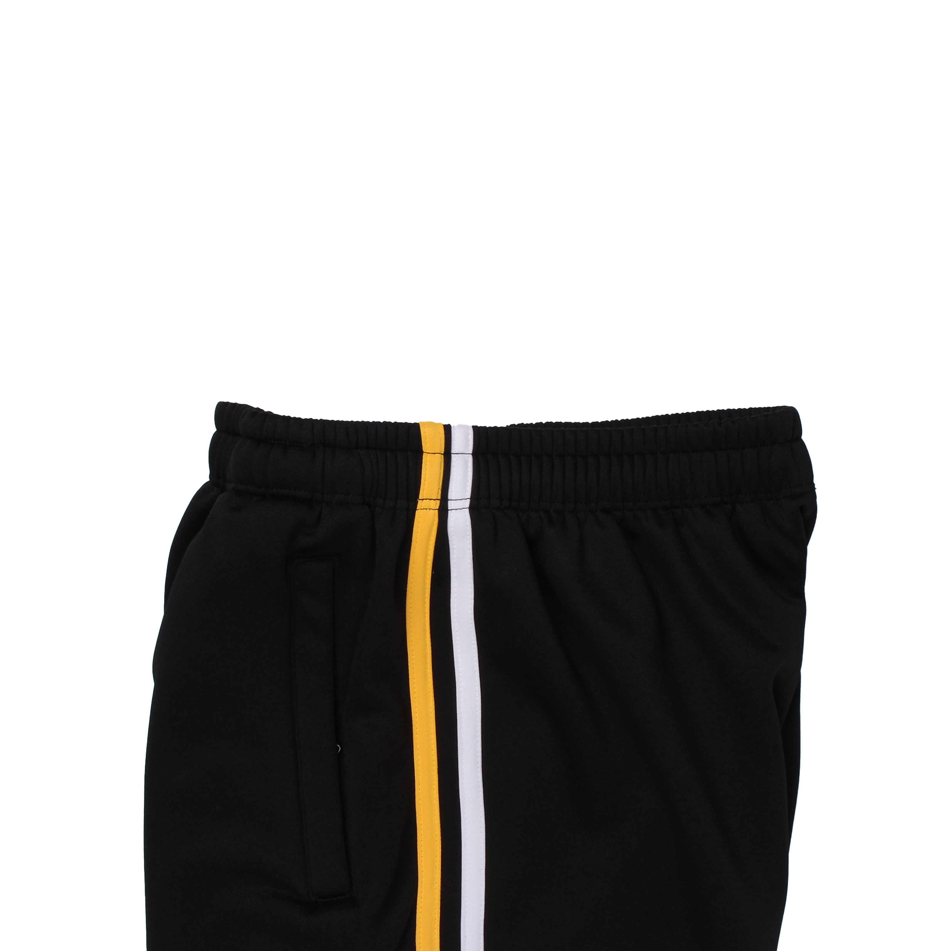 [기모] 블랙 노랑흰색 2선 기모바지