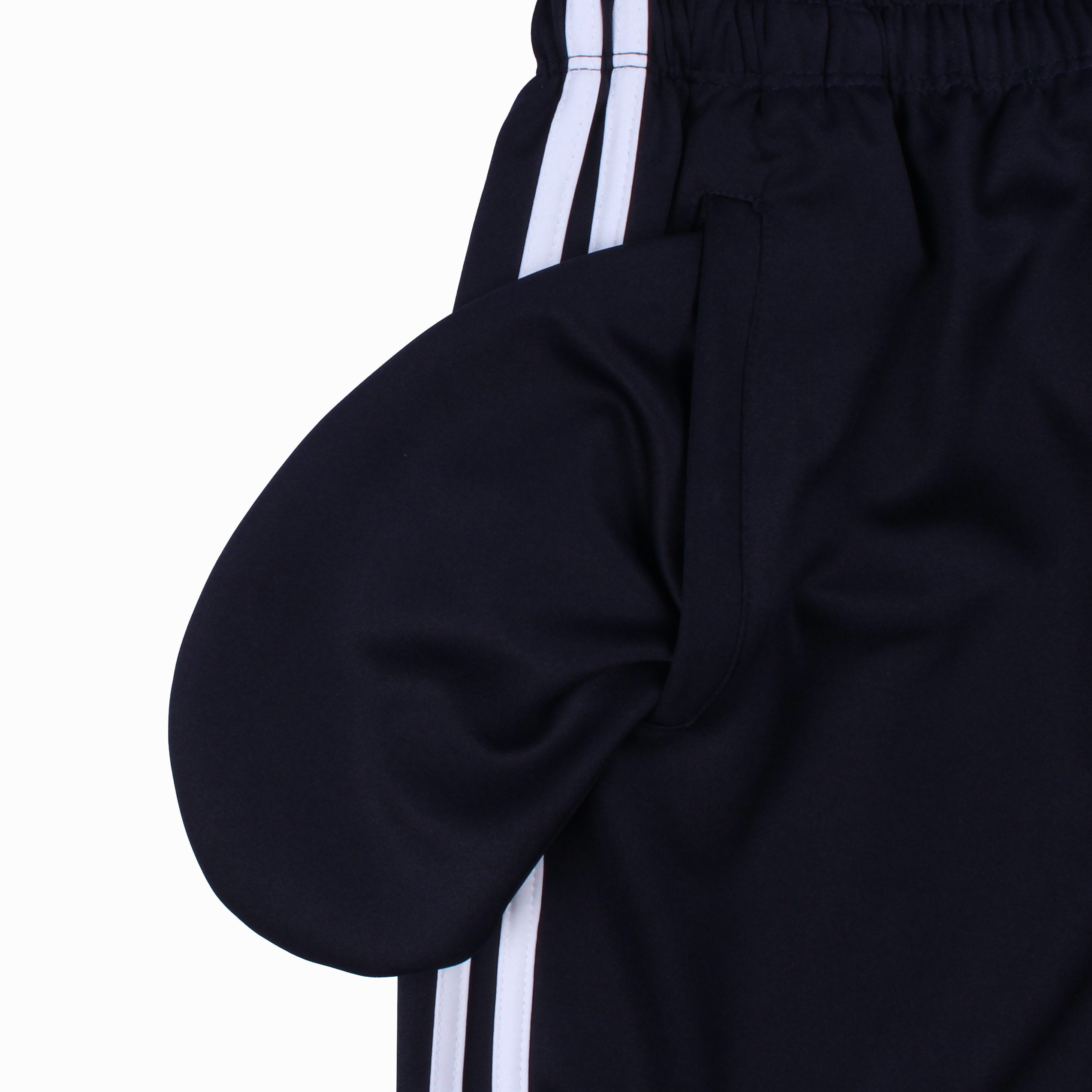 [스판] 네이비 흰색 2선 스판바지