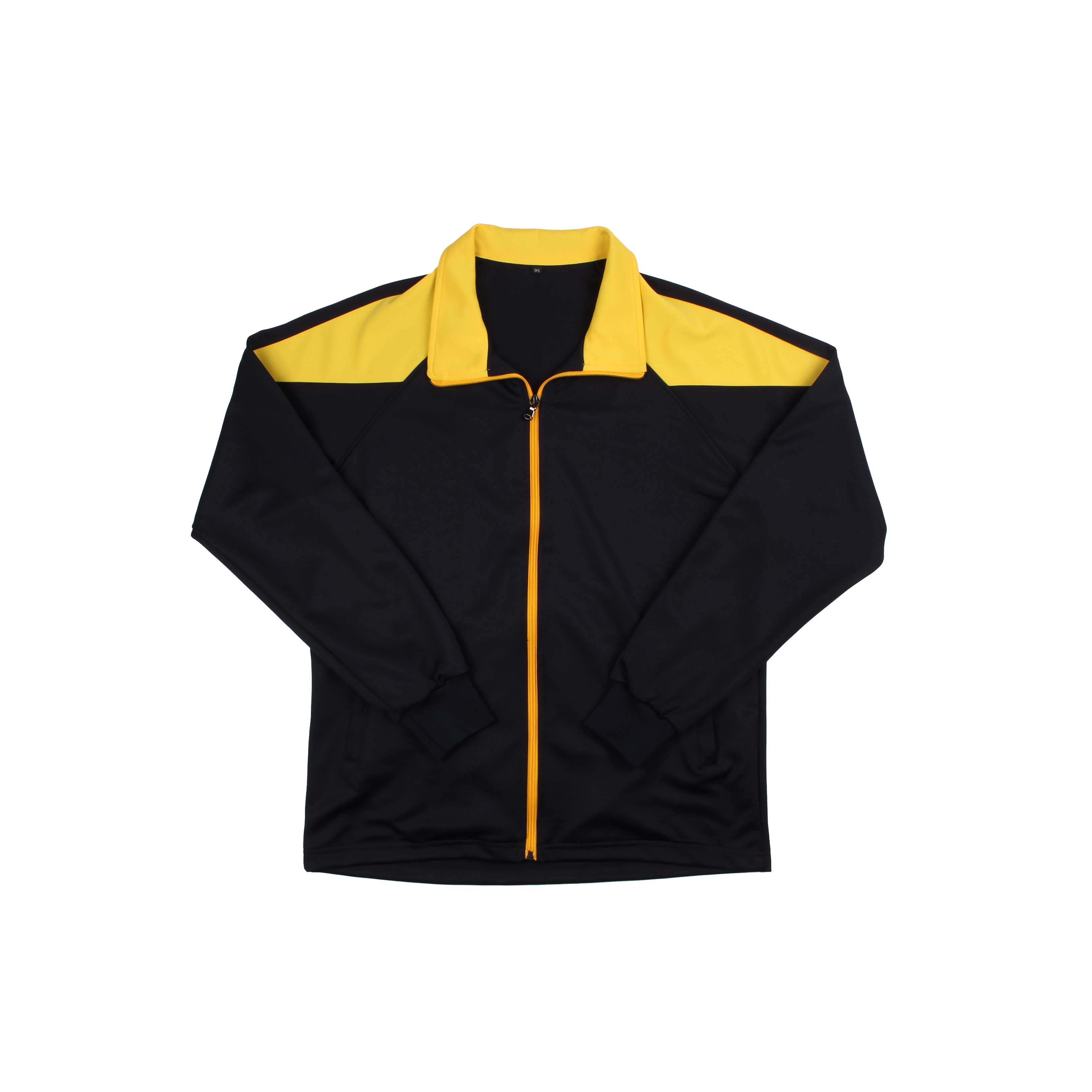 네이비 노랑 라이트닝 집업 동복상의