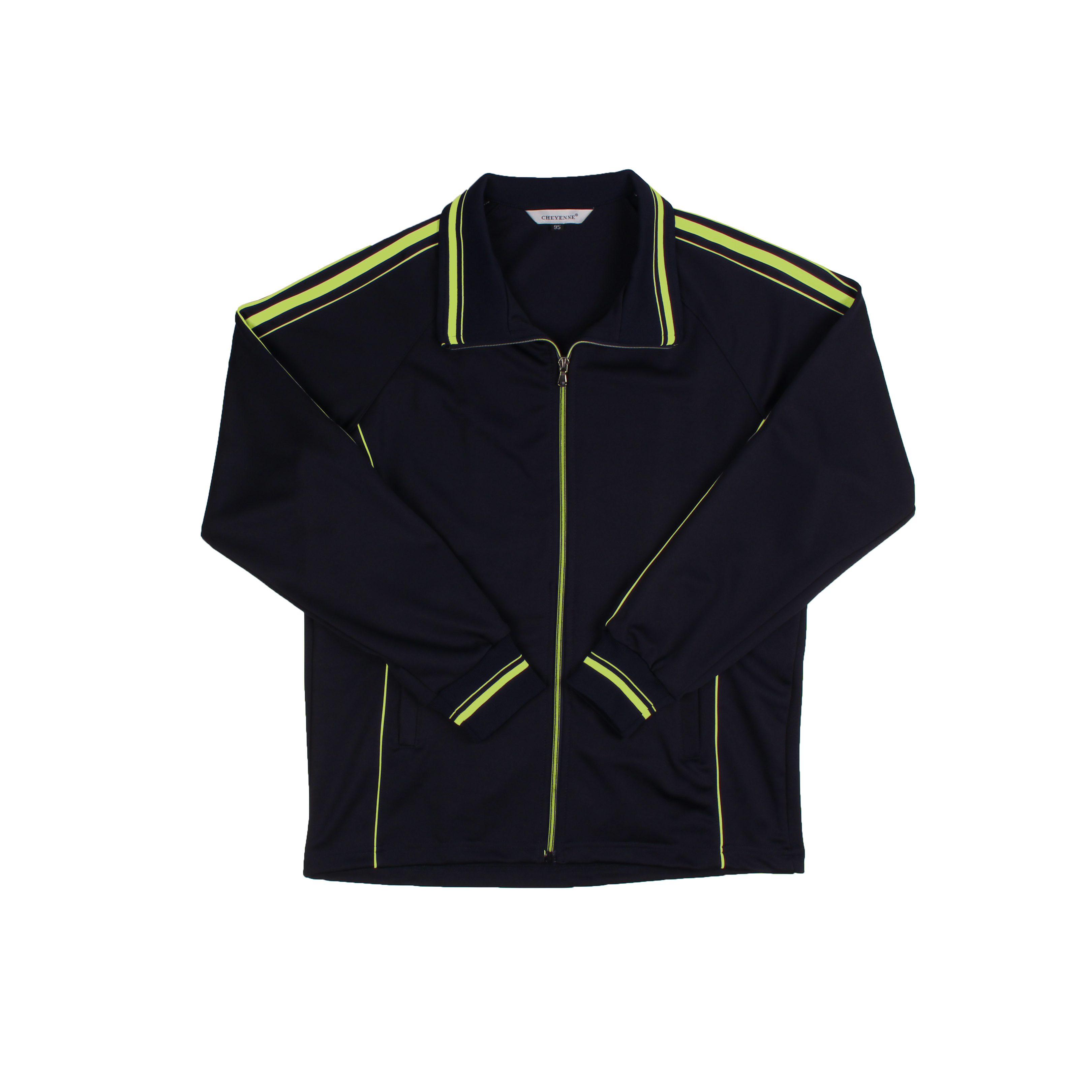 네이비 어깨선 집업 동복상의