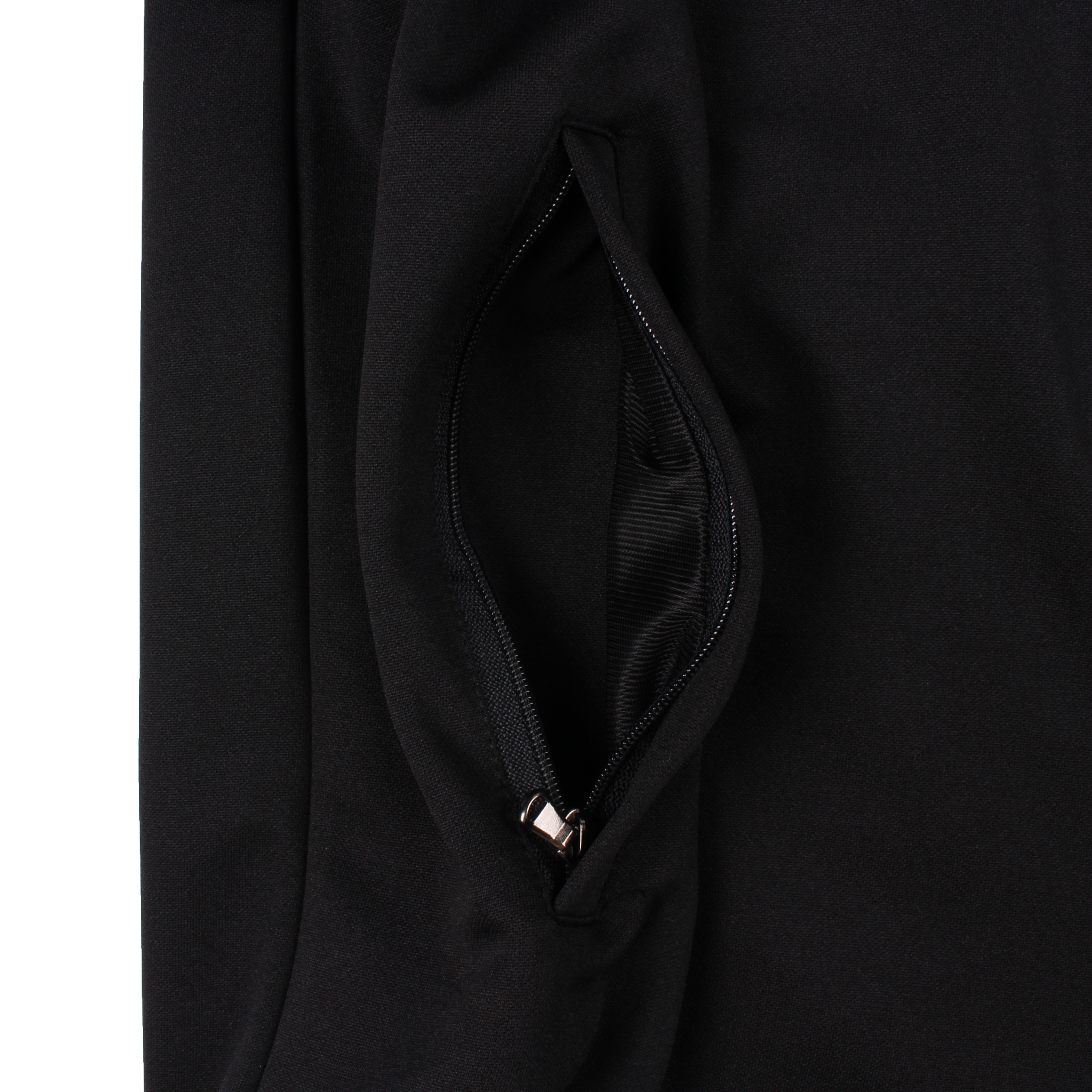 블랙 흰색 2선 집업 동복상의(시보리)