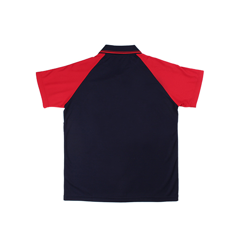 네이비 빨강 윙 화이트 원앤원 카라 반팔티셔츠