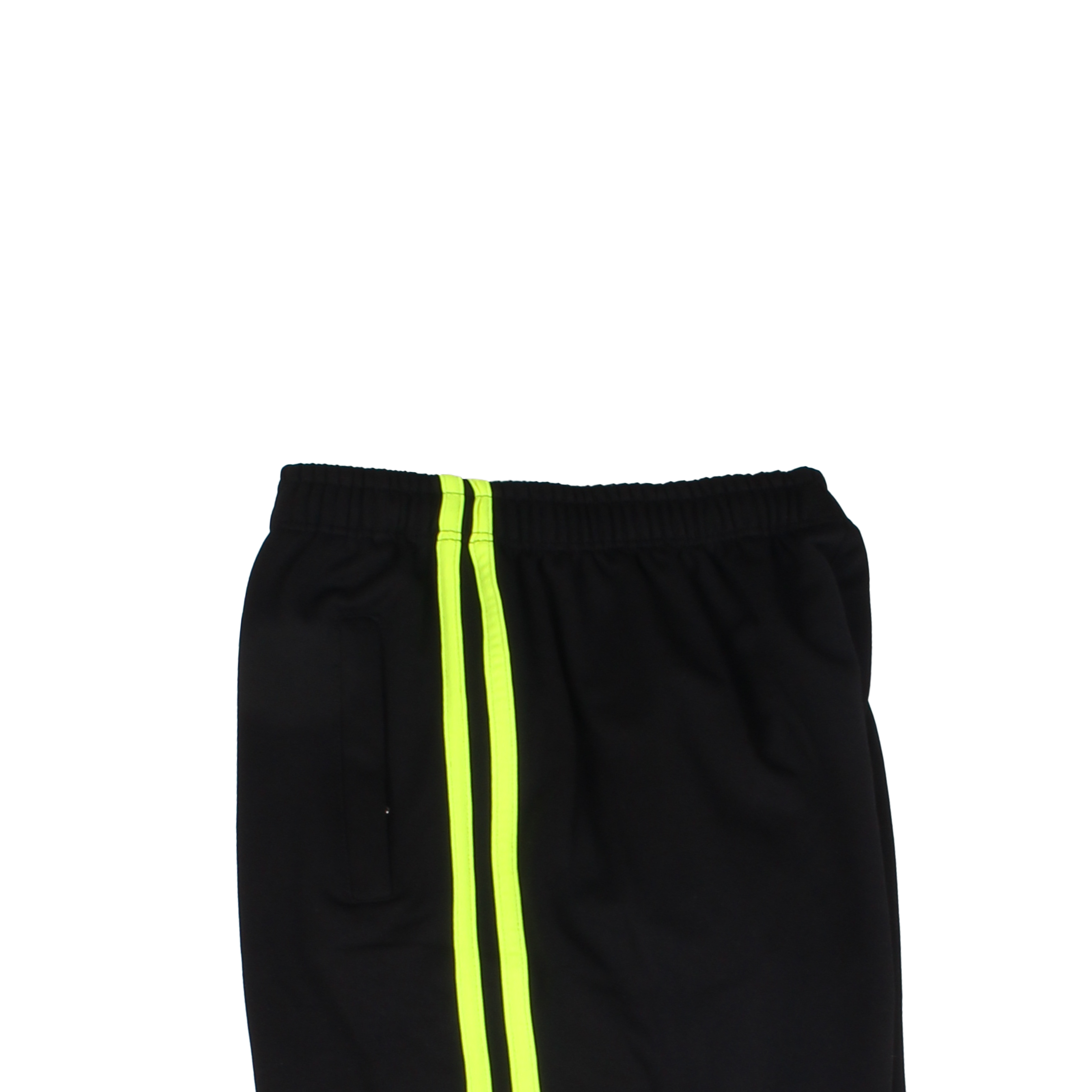 블랙 형광노랑 2선 바지