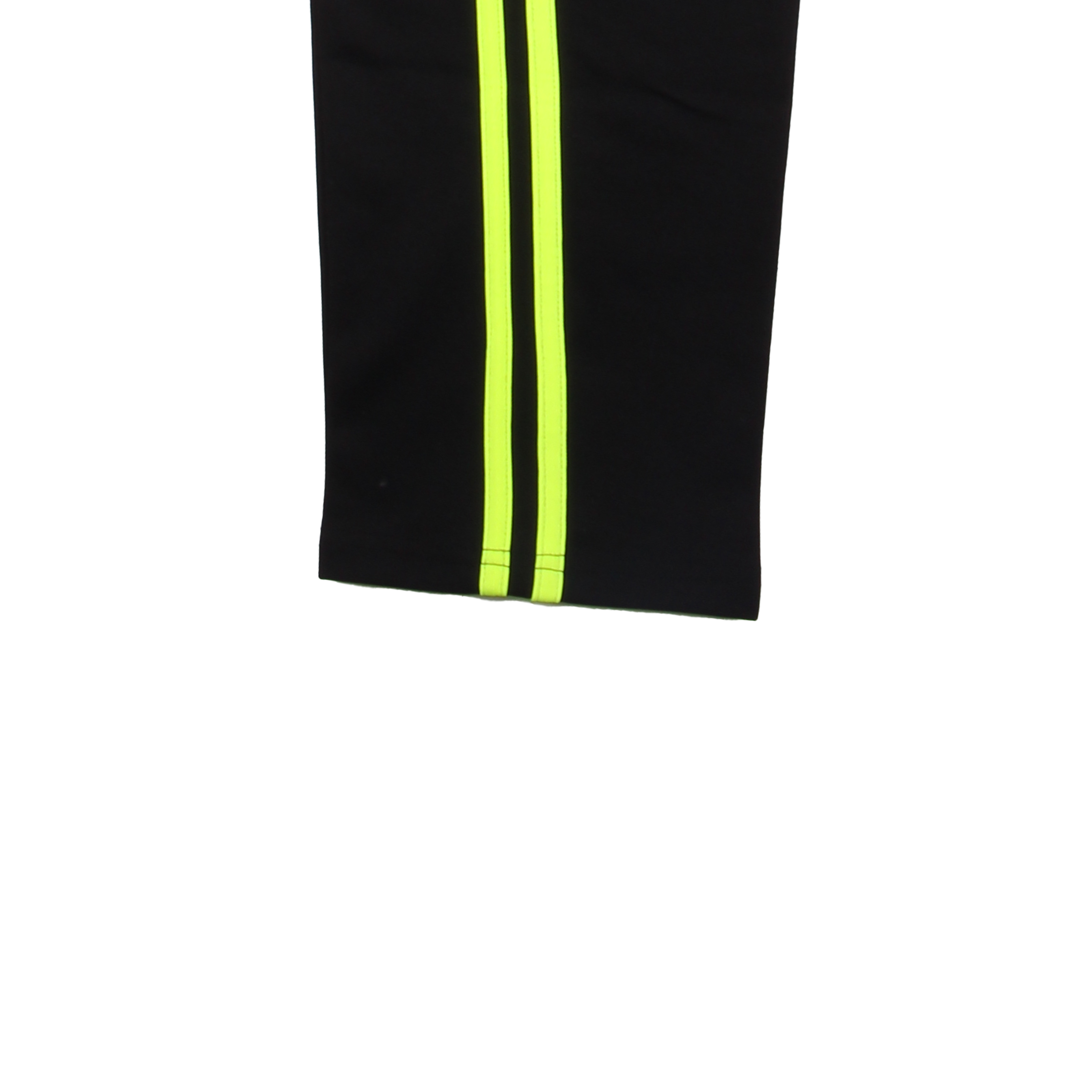 블랙 형광노랑 2선 바지