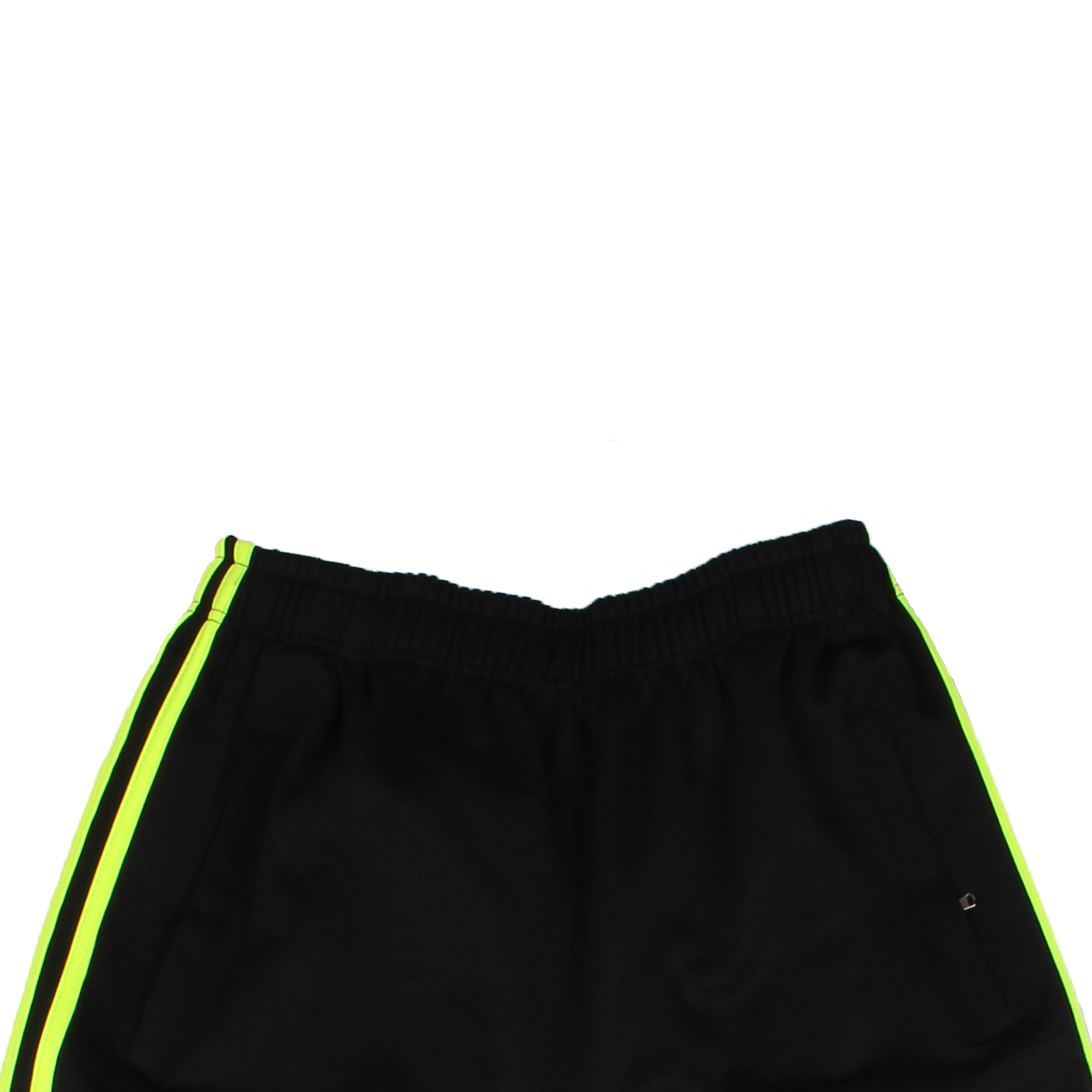 블랙 형광노랑 2선 바지