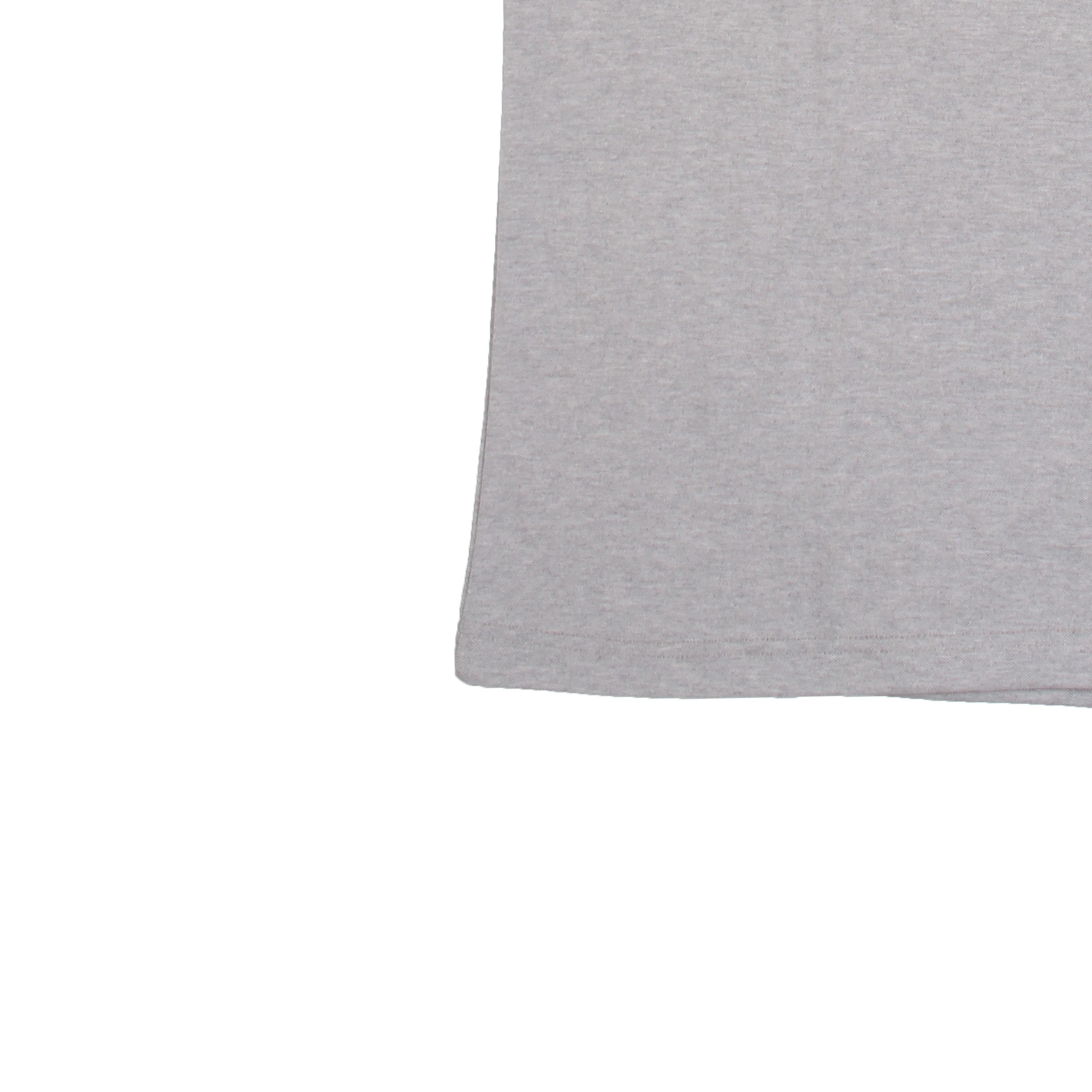 멜란지 블루 2선 라운드 반팔티셔츠