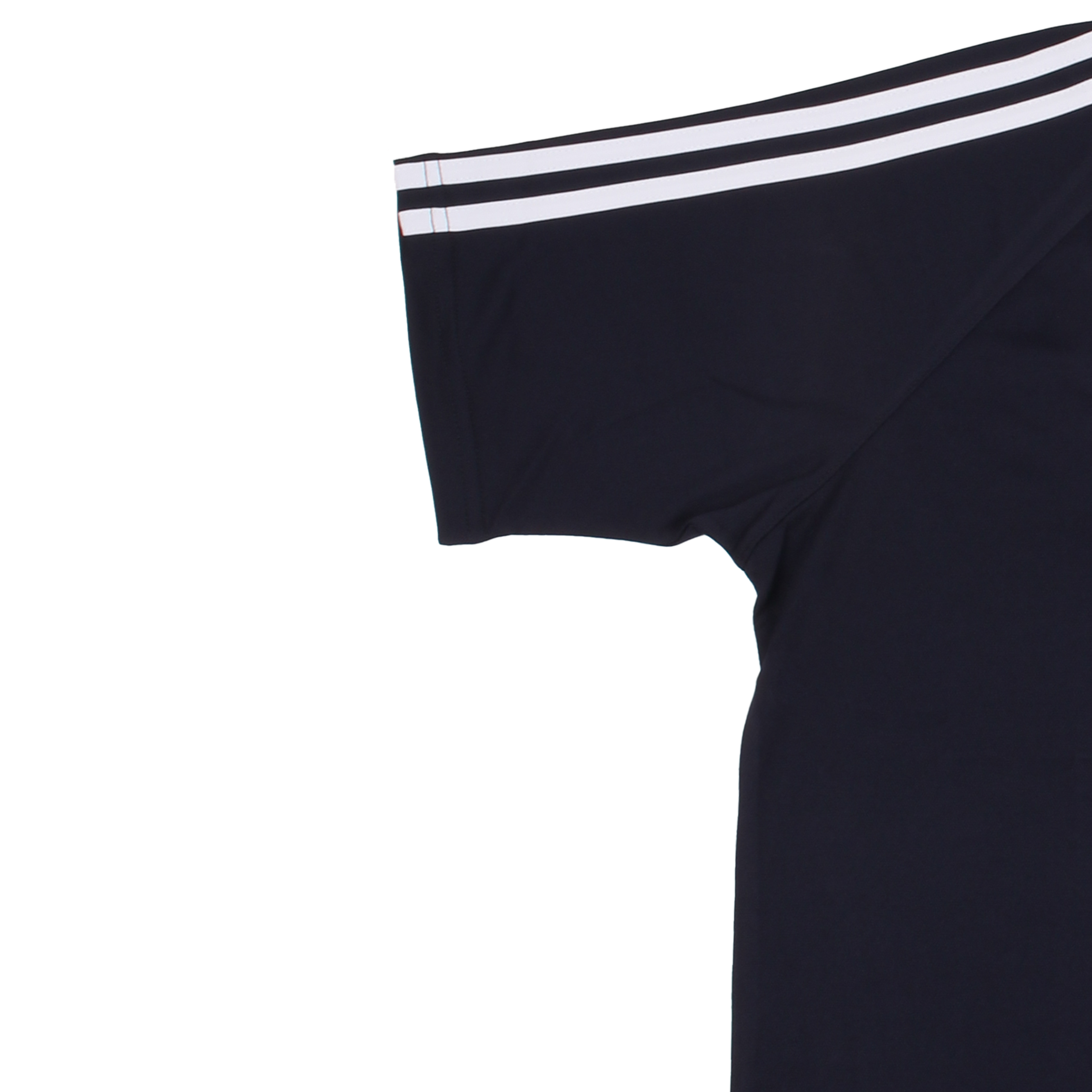 네이비 흰색 2선 카라 반팔티셔츠