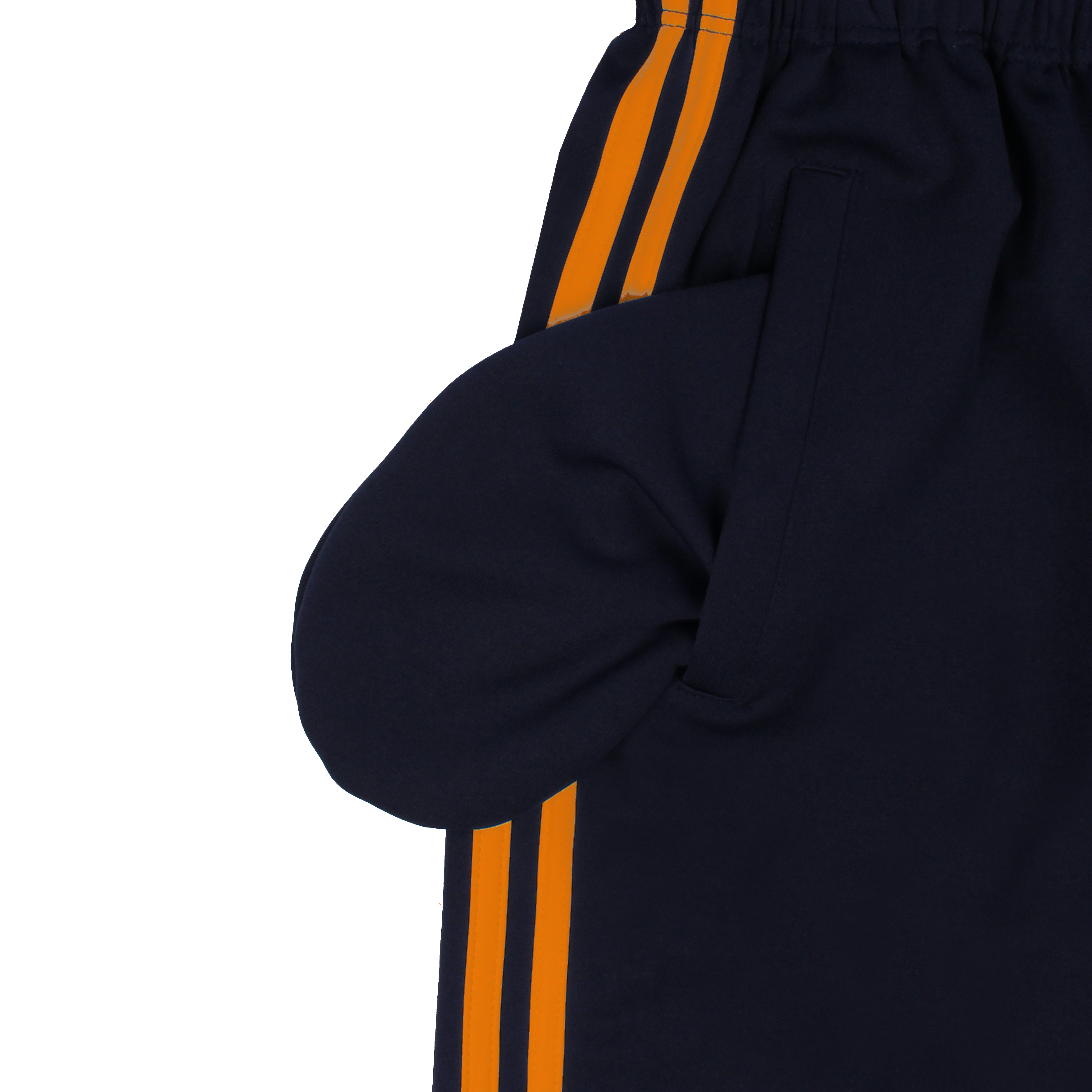 네이비 오렌지 2선 바지