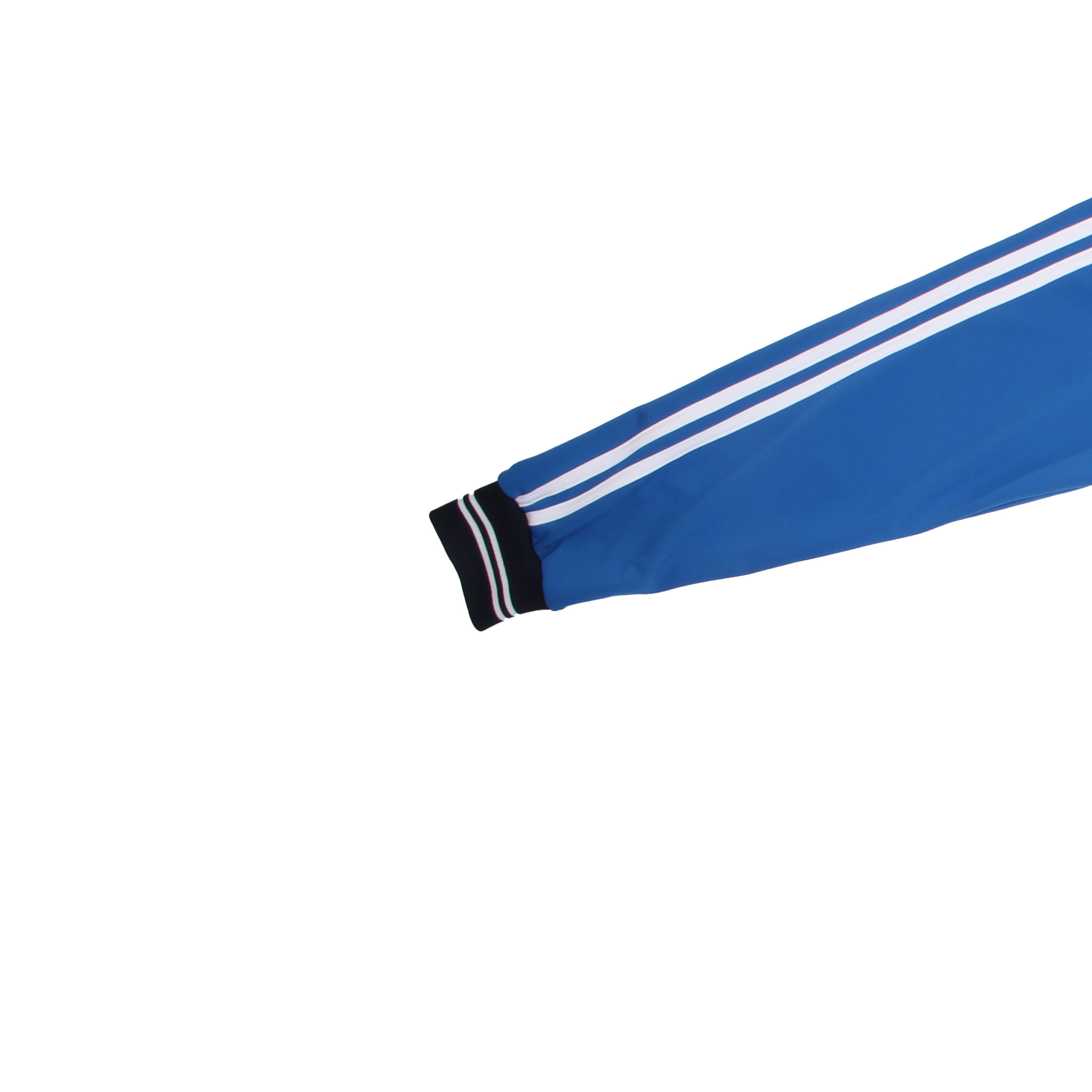 멜란지 블루 2선 집업 동복상의(시보리)