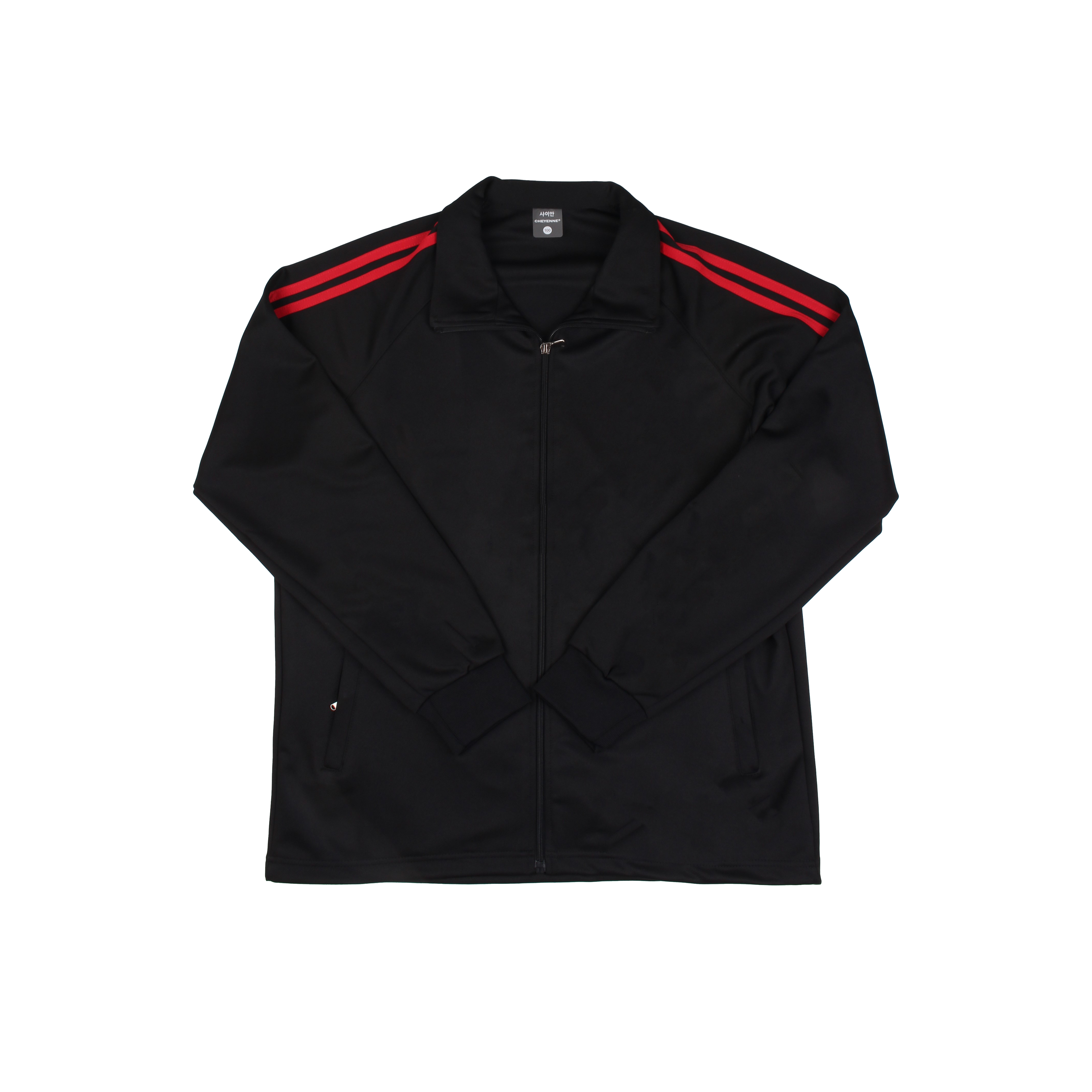 블랙 빨강 2선 동복세트