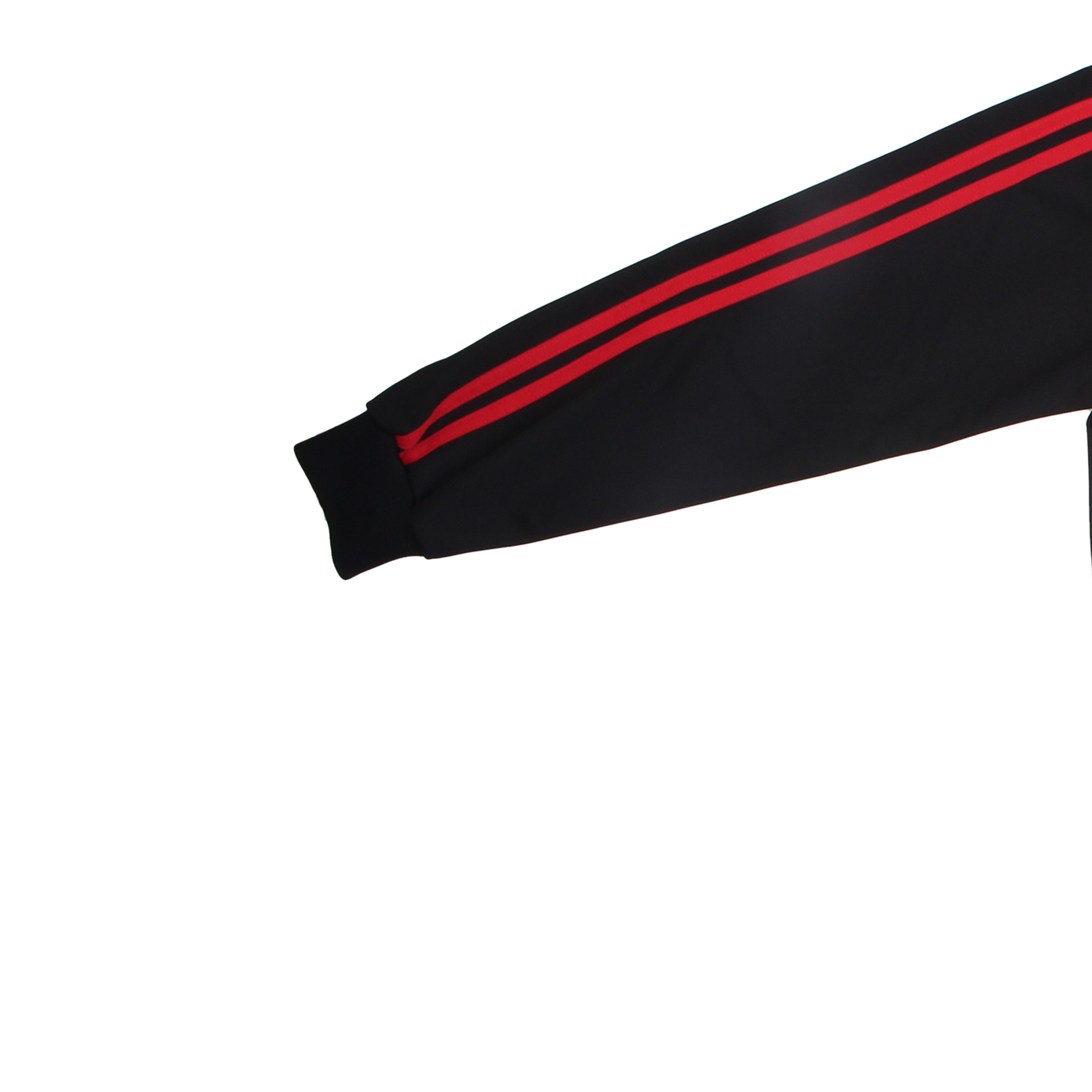 블랙 빨강 2선 집업 동복상의