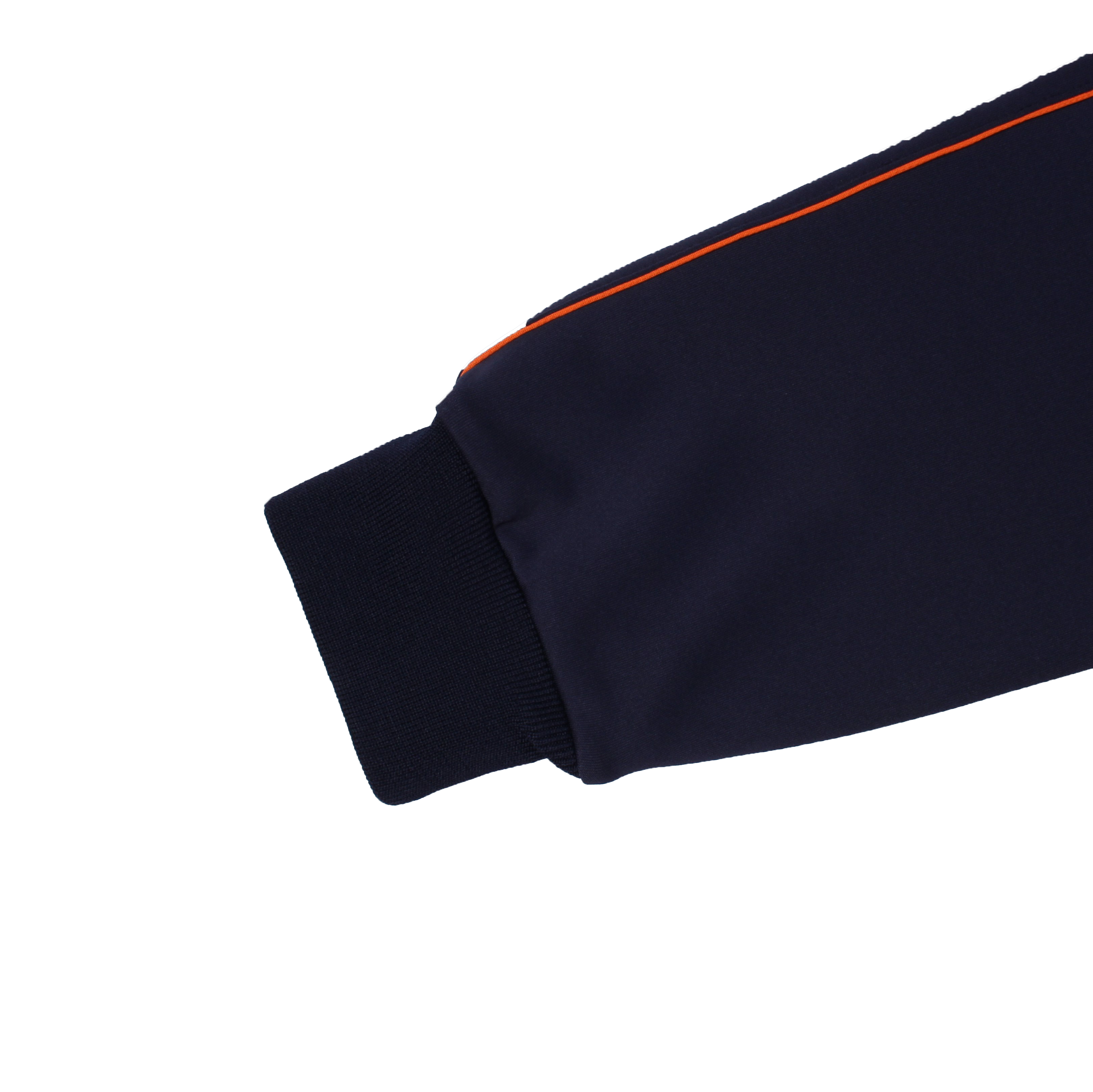 네이비 오렌지 하프선 반집업 동복세트