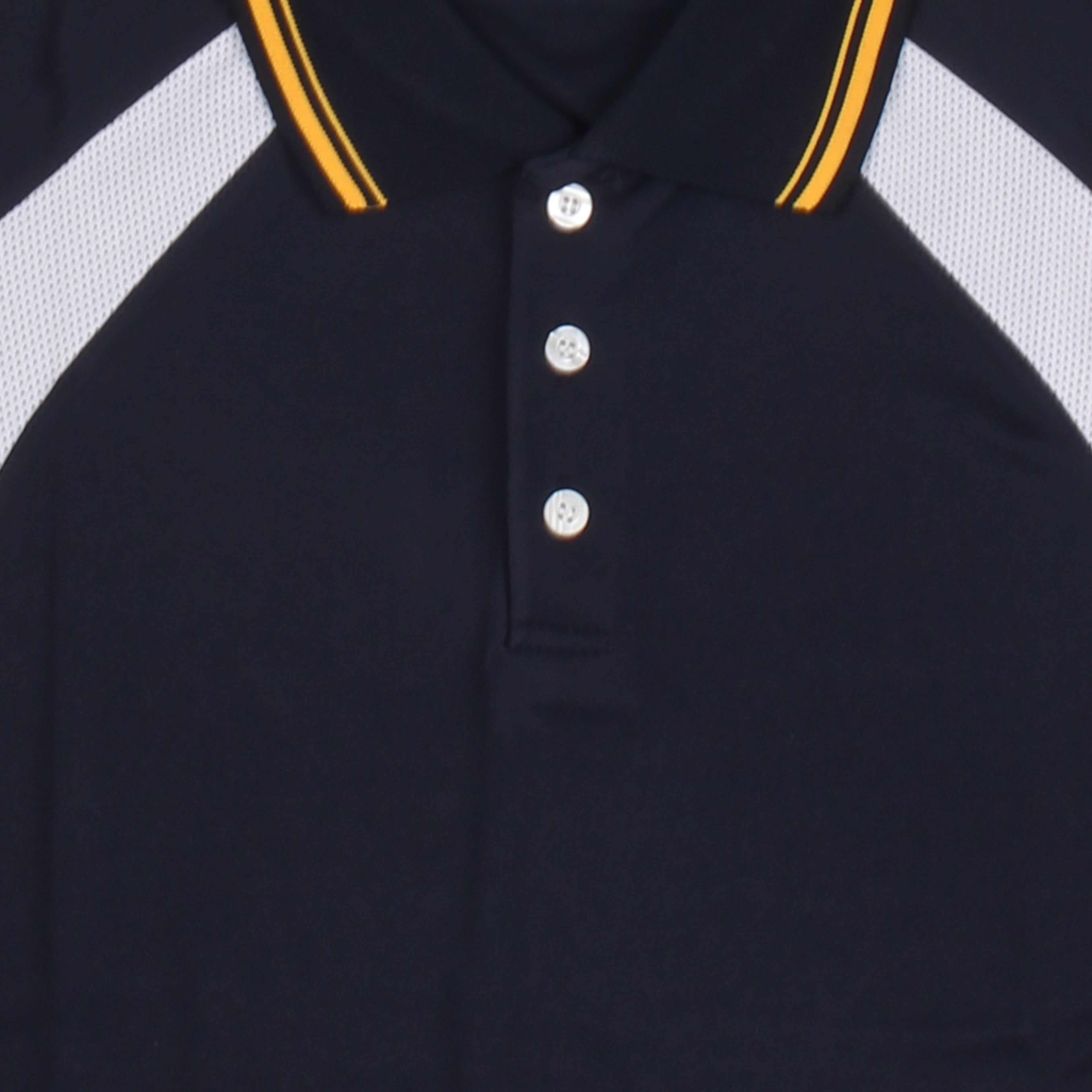 네이비 화이트노랑 윙 화이트 원앤원 카라 반팔티셔츠